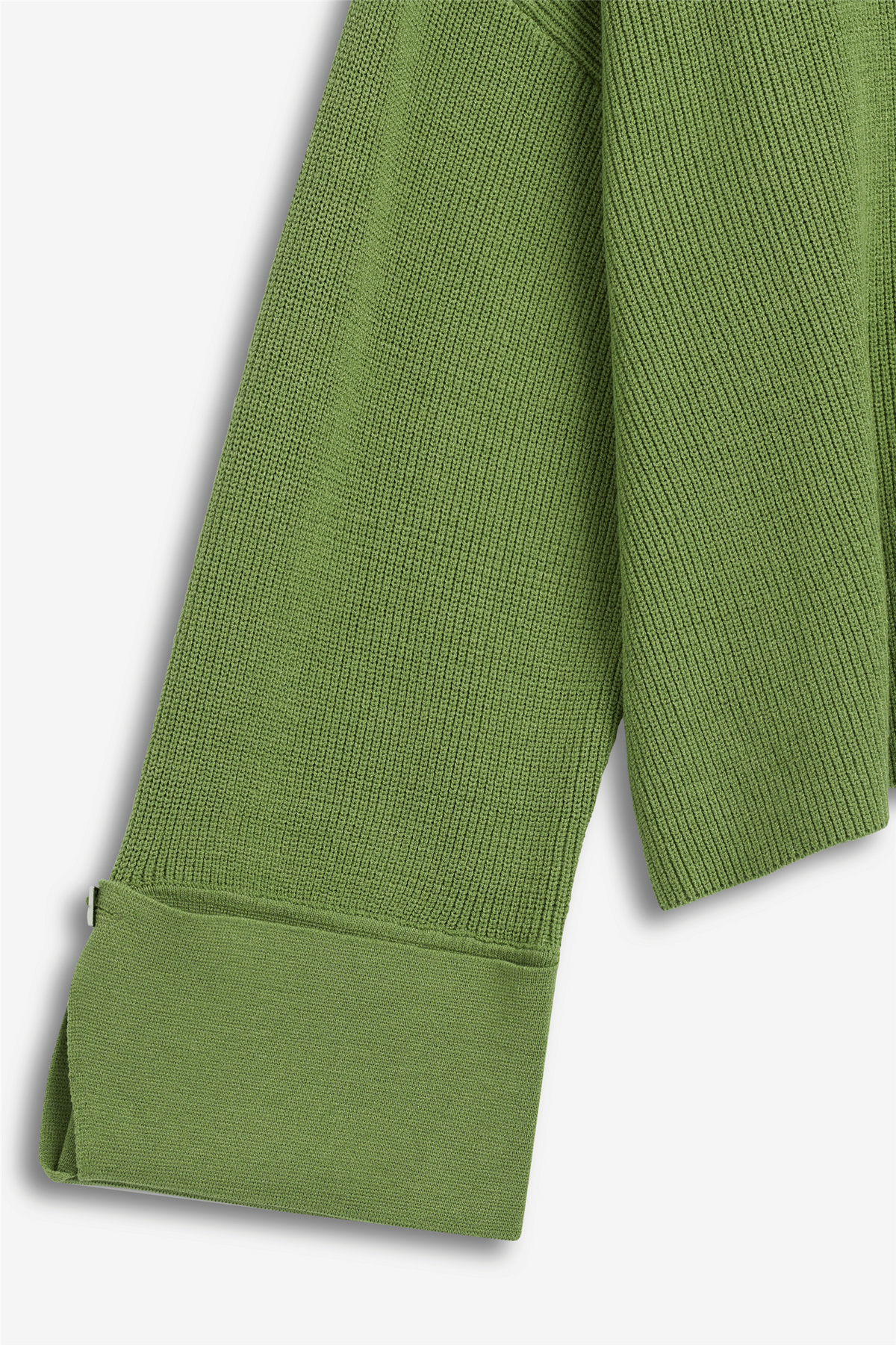Atari Rib Cardigan Leaf Green