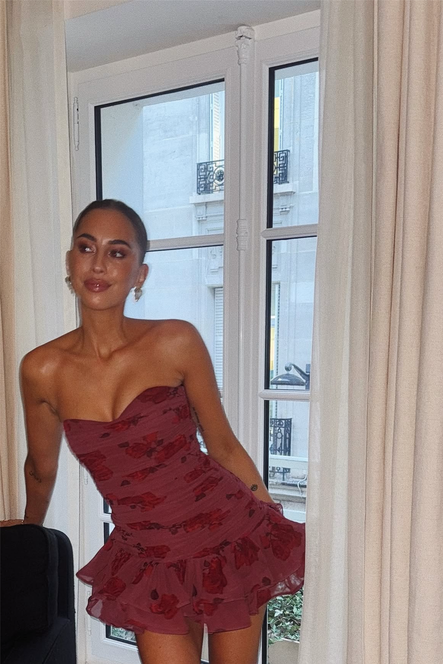 Barcelona Mini Dress Burnt Sienna