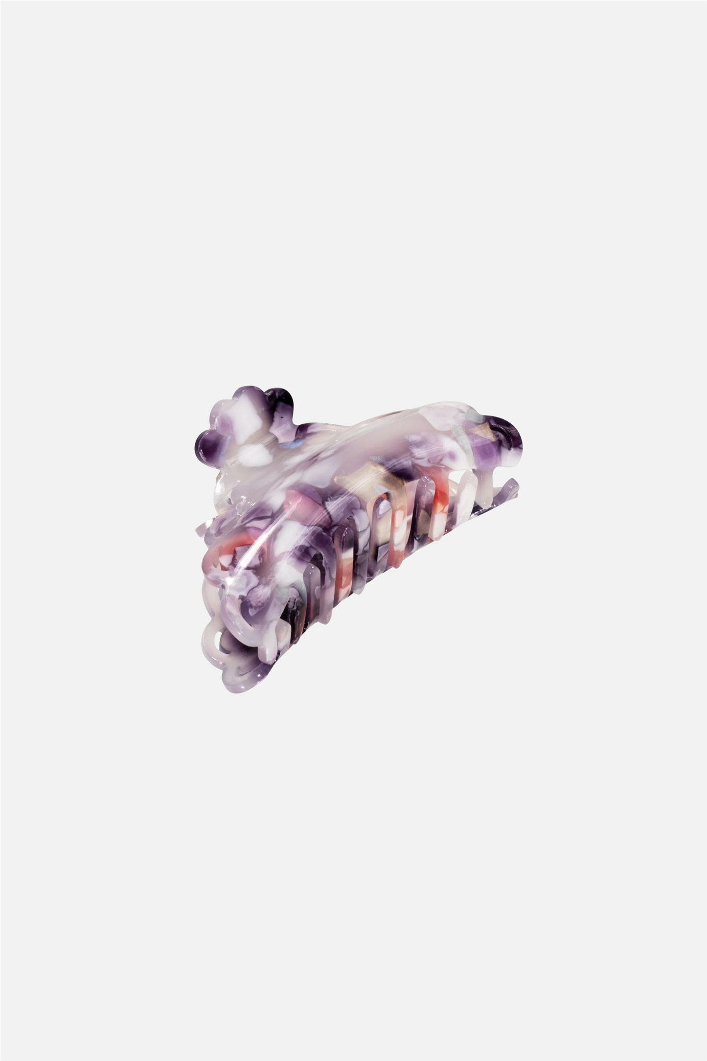 Elly Claw Light Grey/Purple.