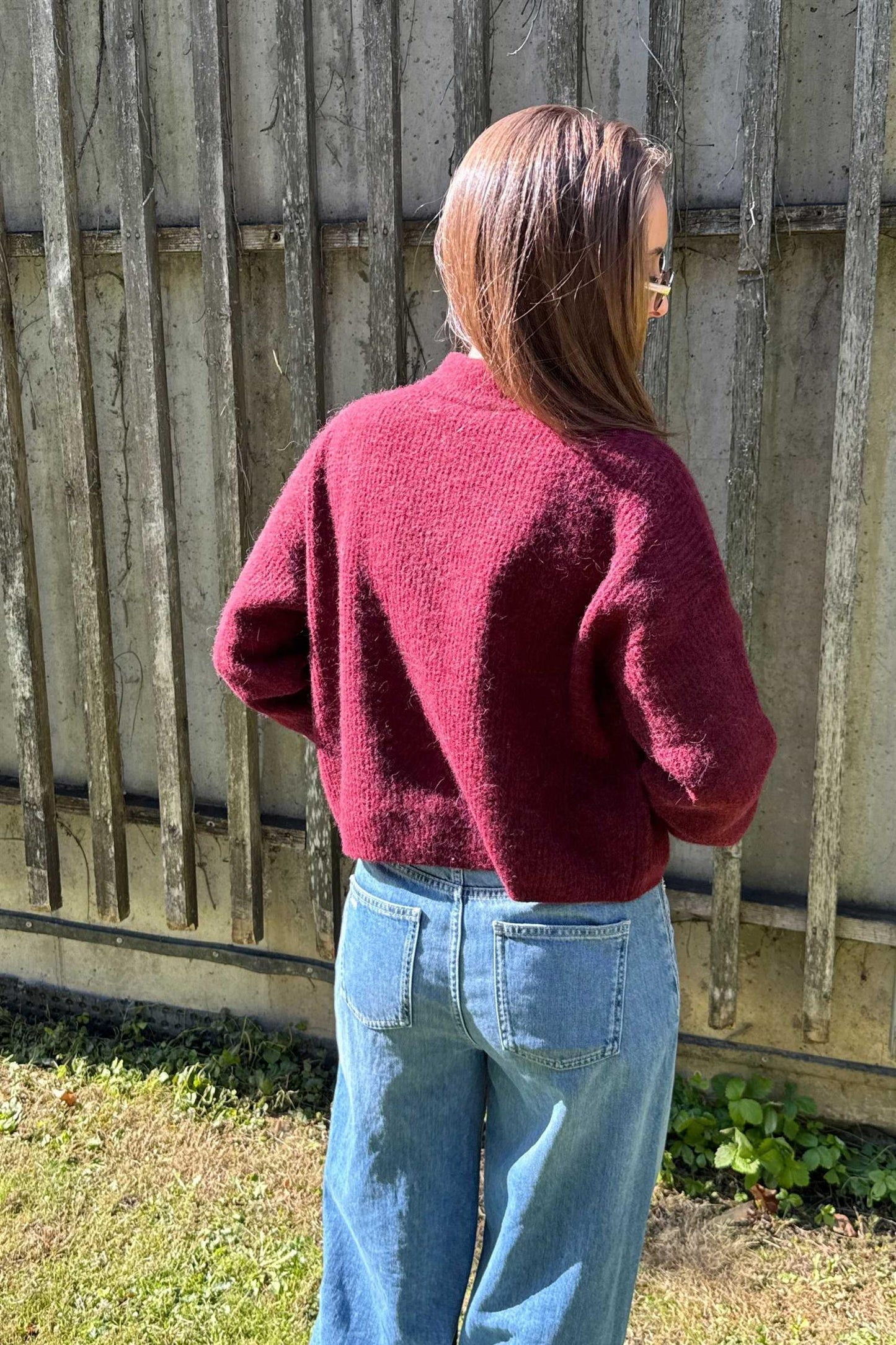 AlphaGZ short cardigan Red