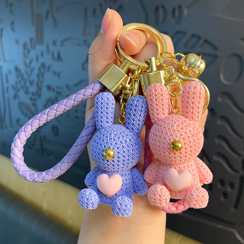 Bunny Bag Charm Purple