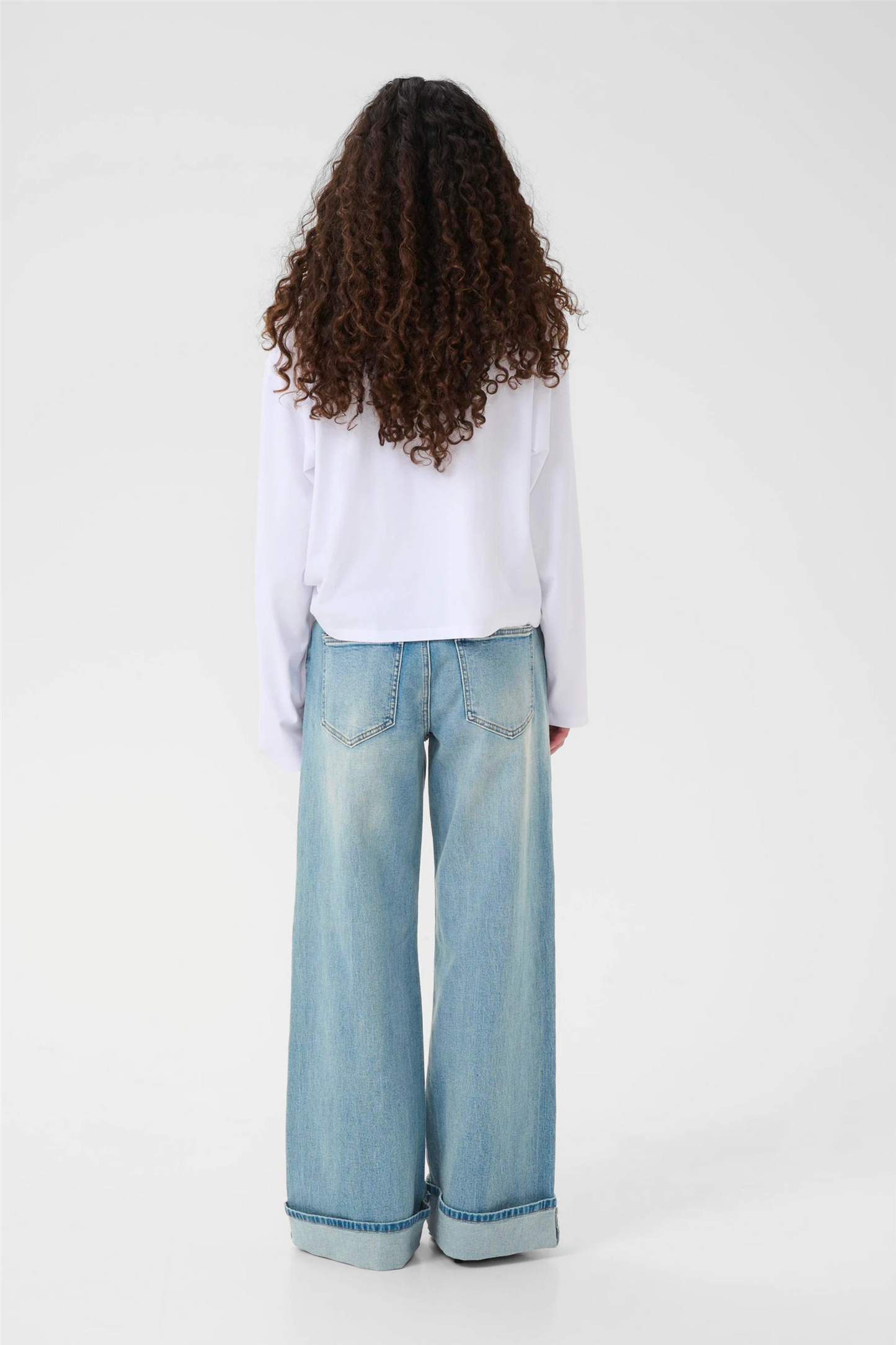 GZsara HW wide jeans Washed Blue