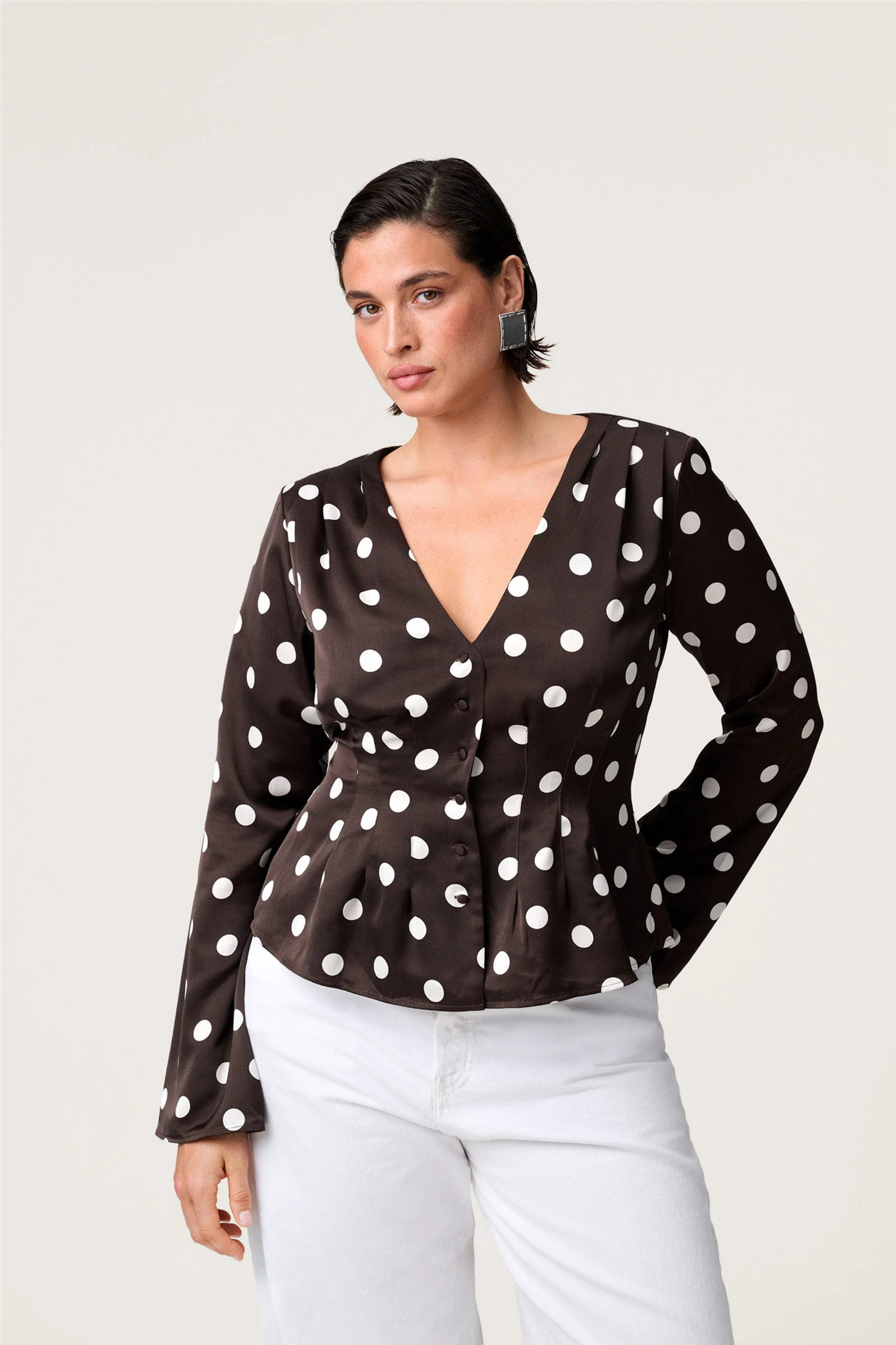 Marmo blouse Brown Dot