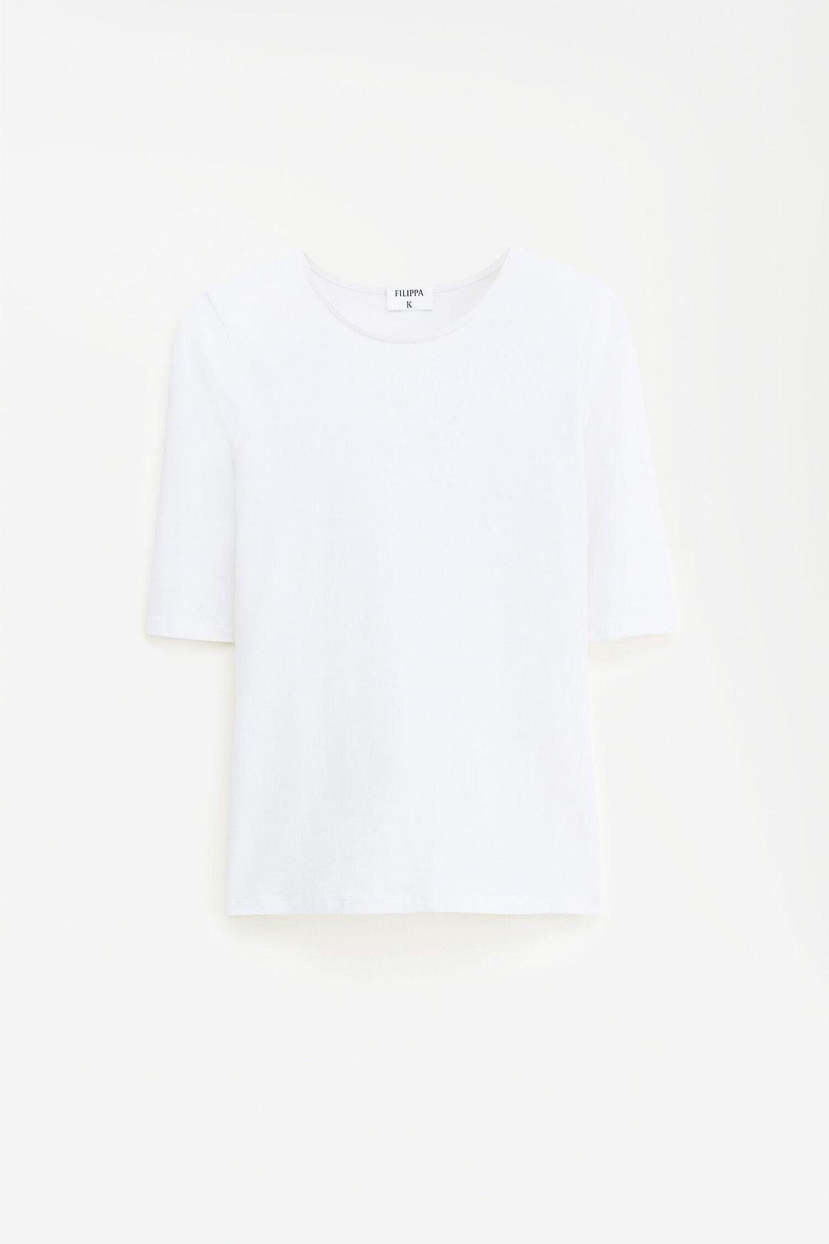 Cotton Stretch Elbow Sleeve White