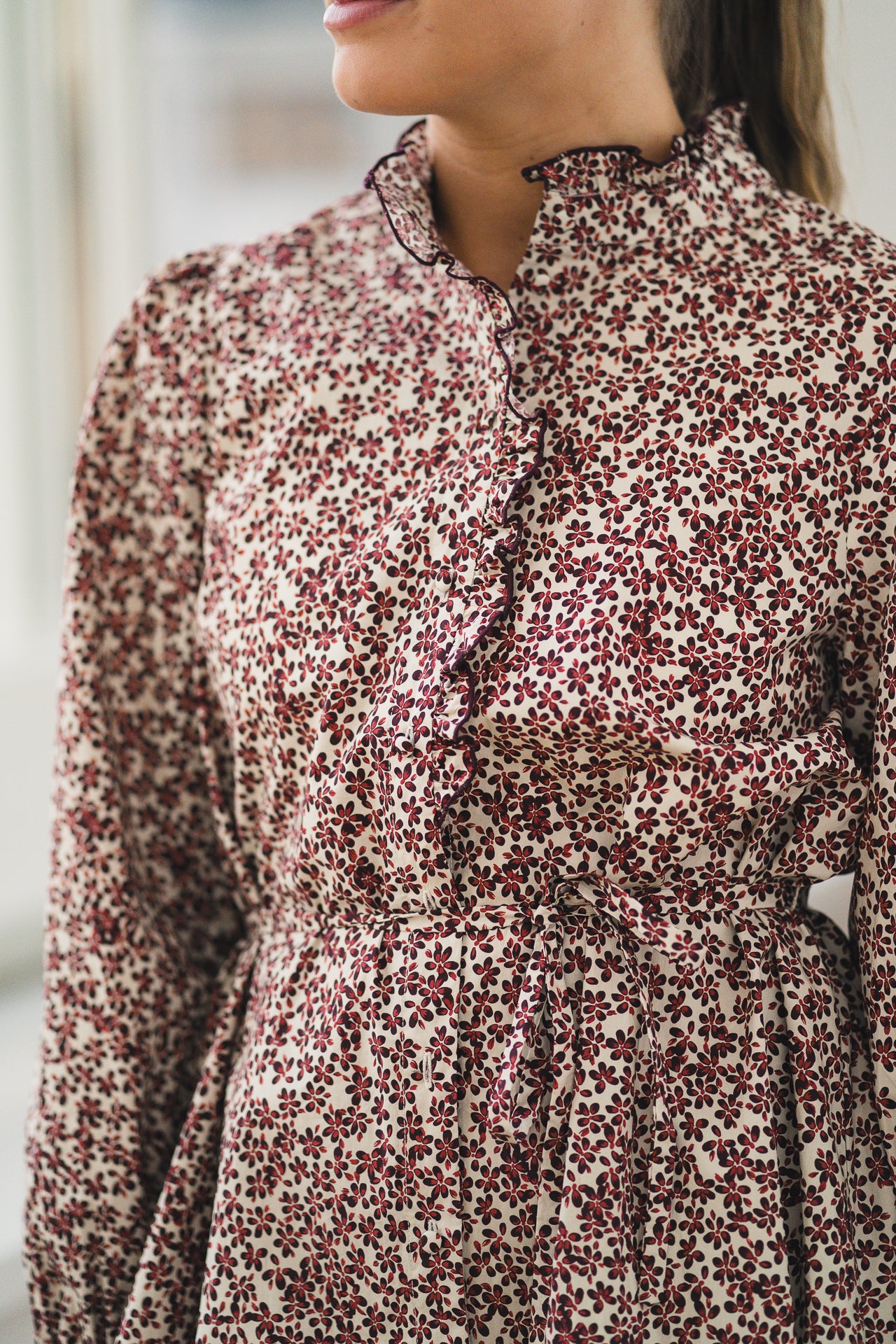 RAUSMaja Shirt Dress AOP Port Royale Flw