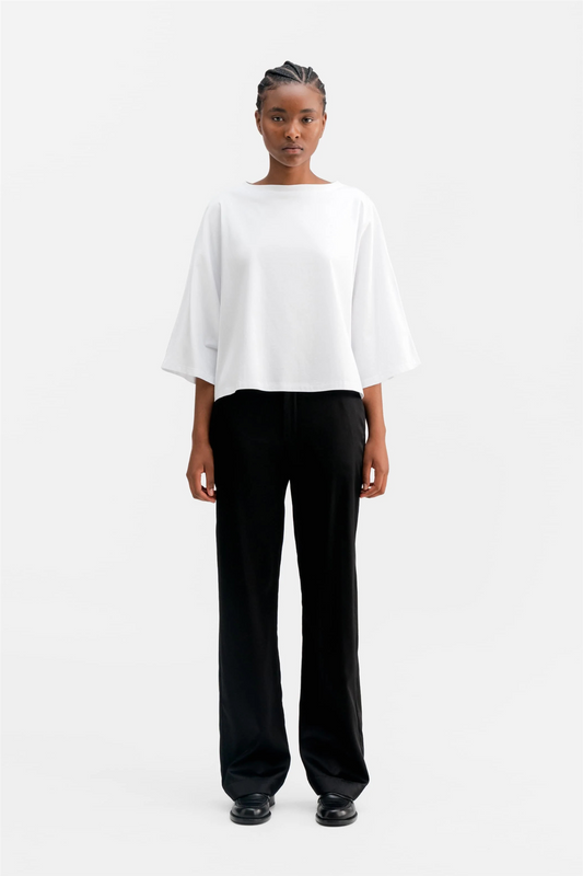 Ahlvar Gallery Ava satin silk trousers Black