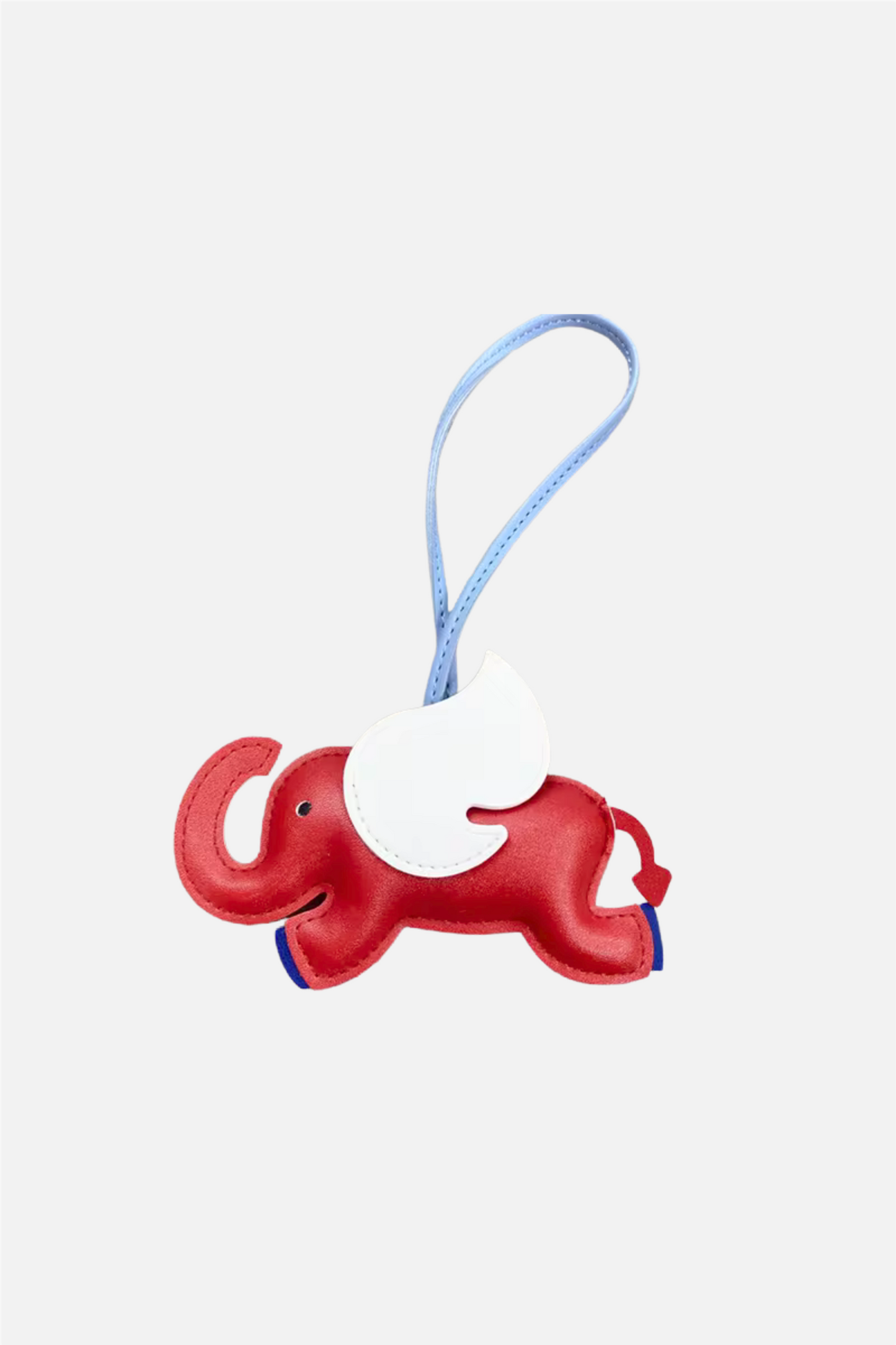 Elephant Bag Charm Red