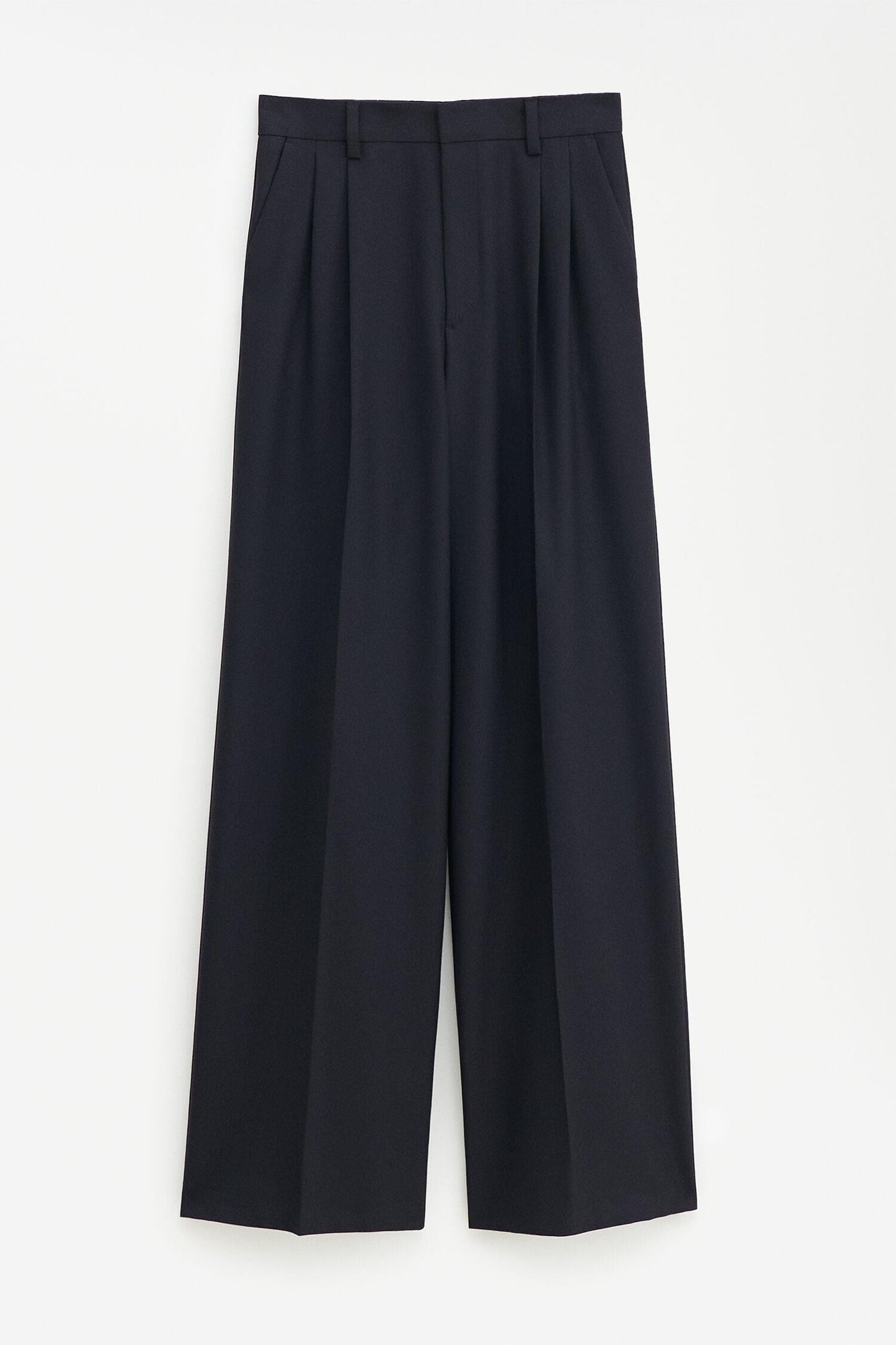 Darcey wool trousers Black