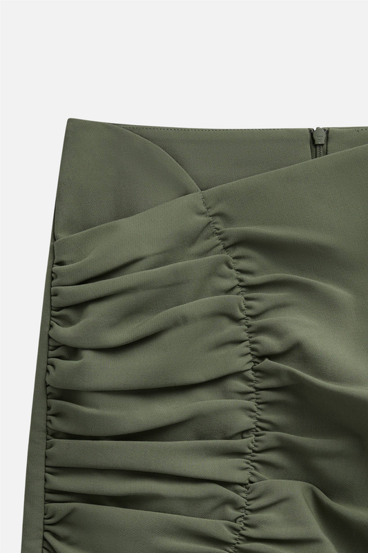 Refined Mini Skirt Olive Green