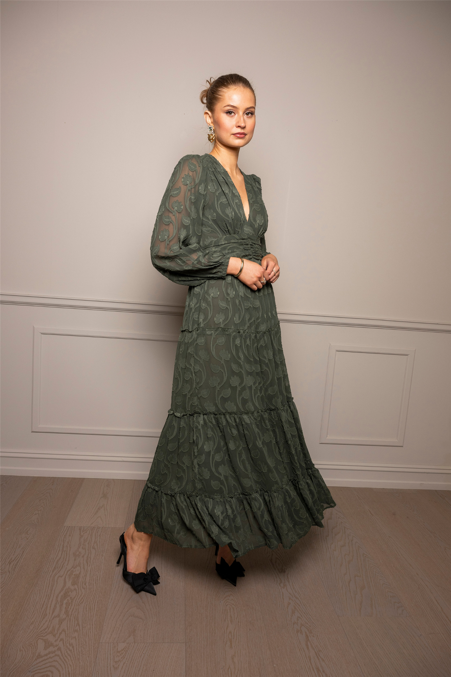 Noor Maxi Dress Luxe Green