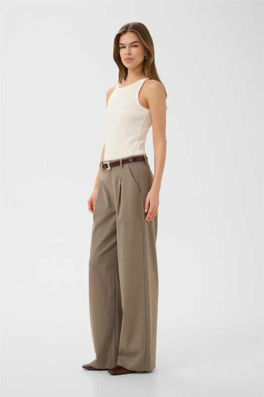 GZpaula MW wide pants Dark Timberwolf Melangé