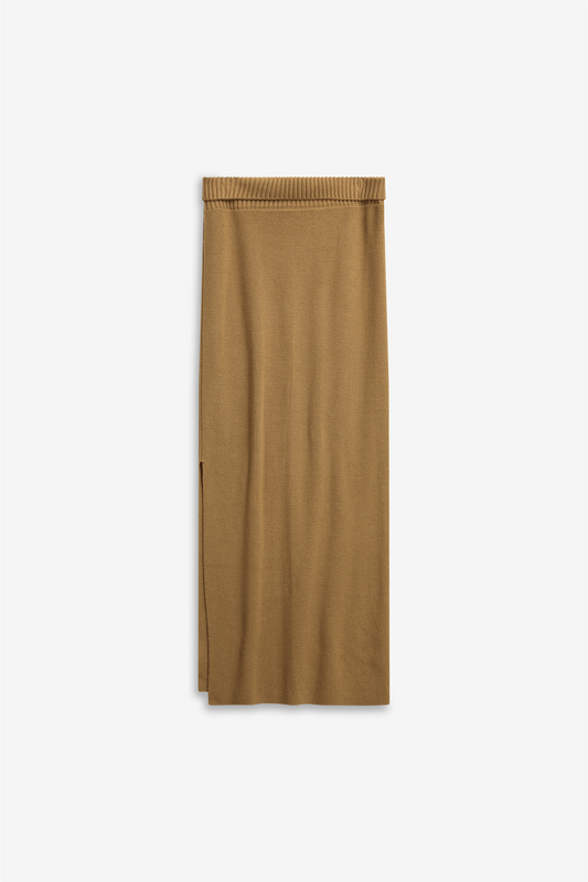 Atari Rib Skirt Camel