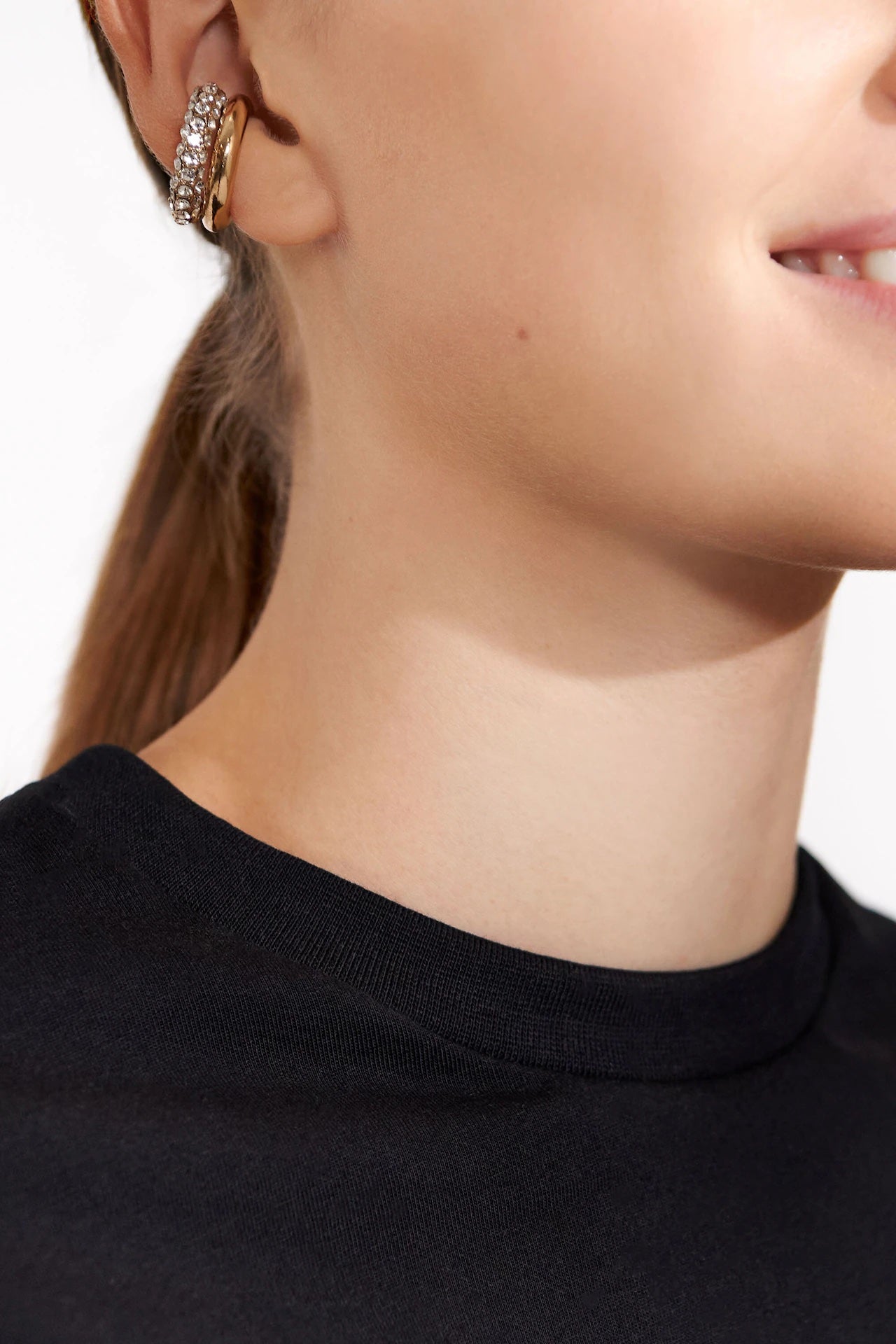 Crew-neck regular Black