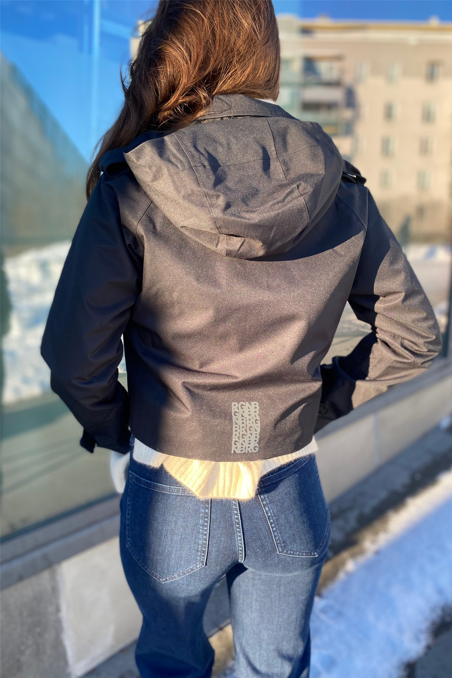 Skydekke Trench New Black