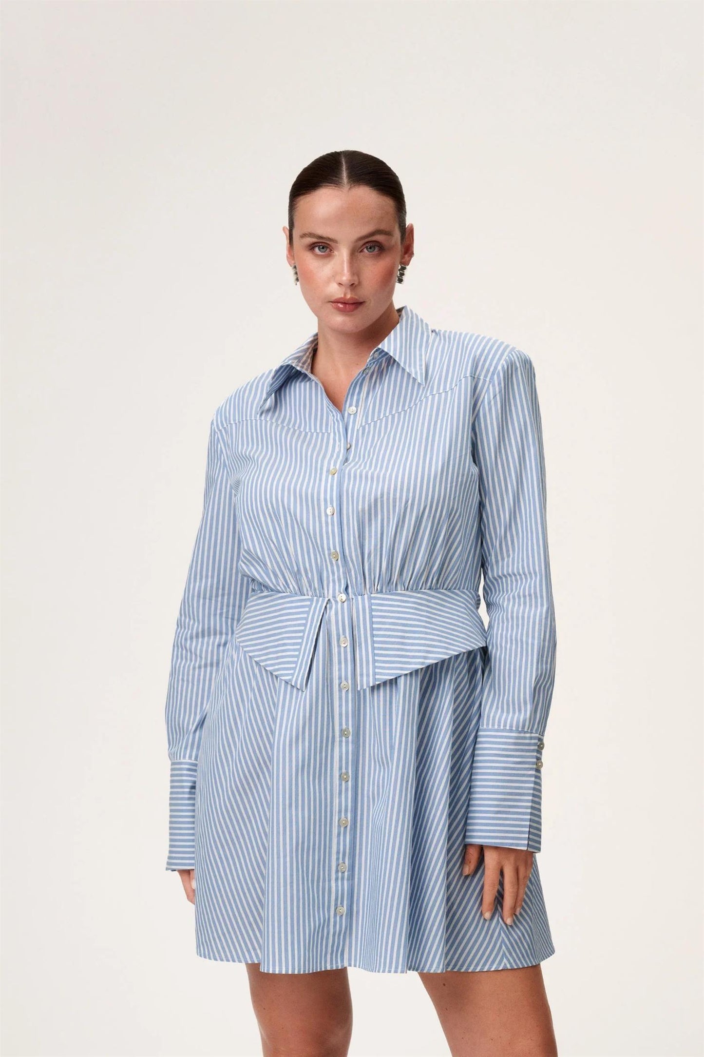 Alassio Dress Blue Stripe