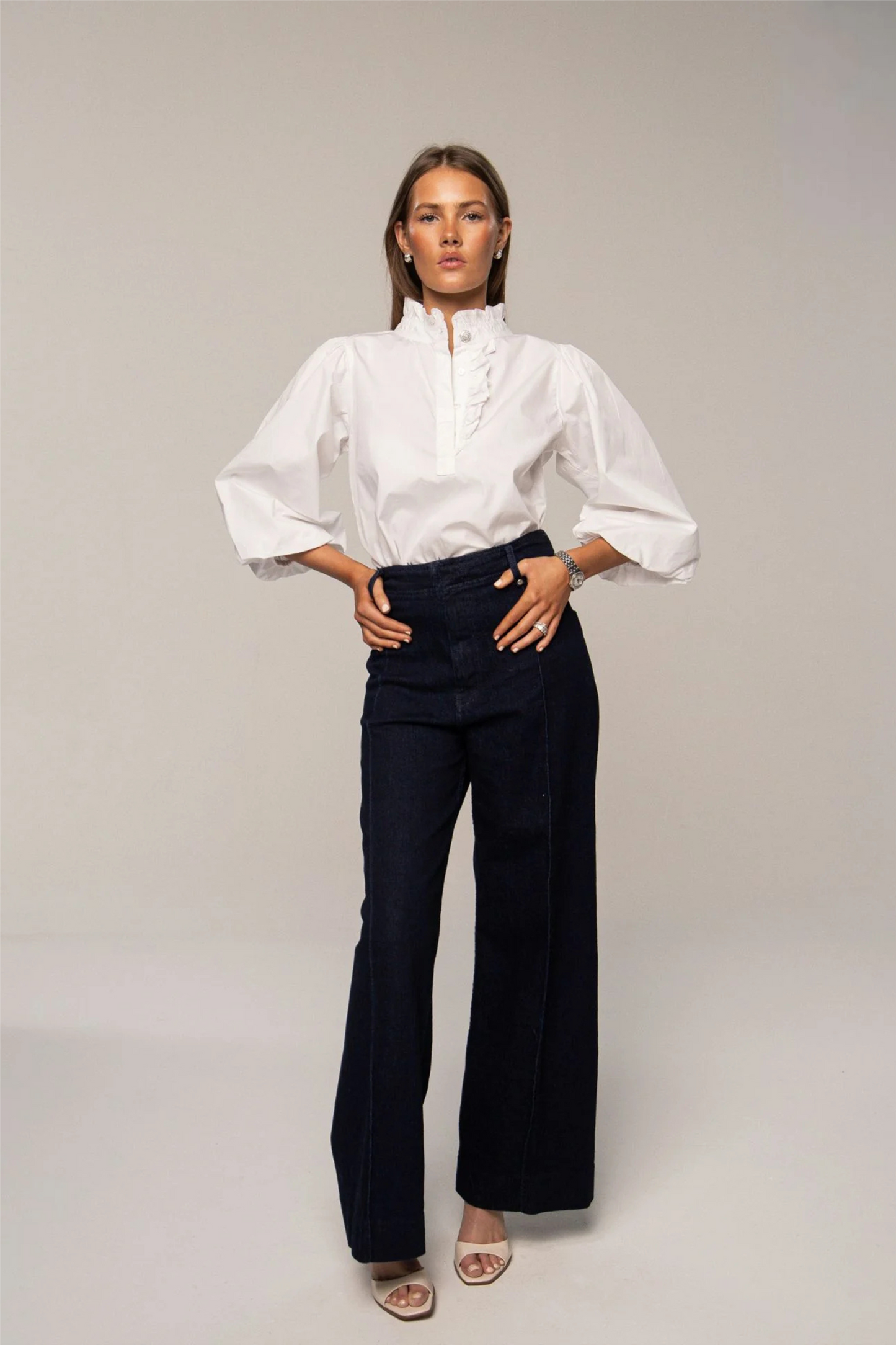 Ella Blouse Sugar White