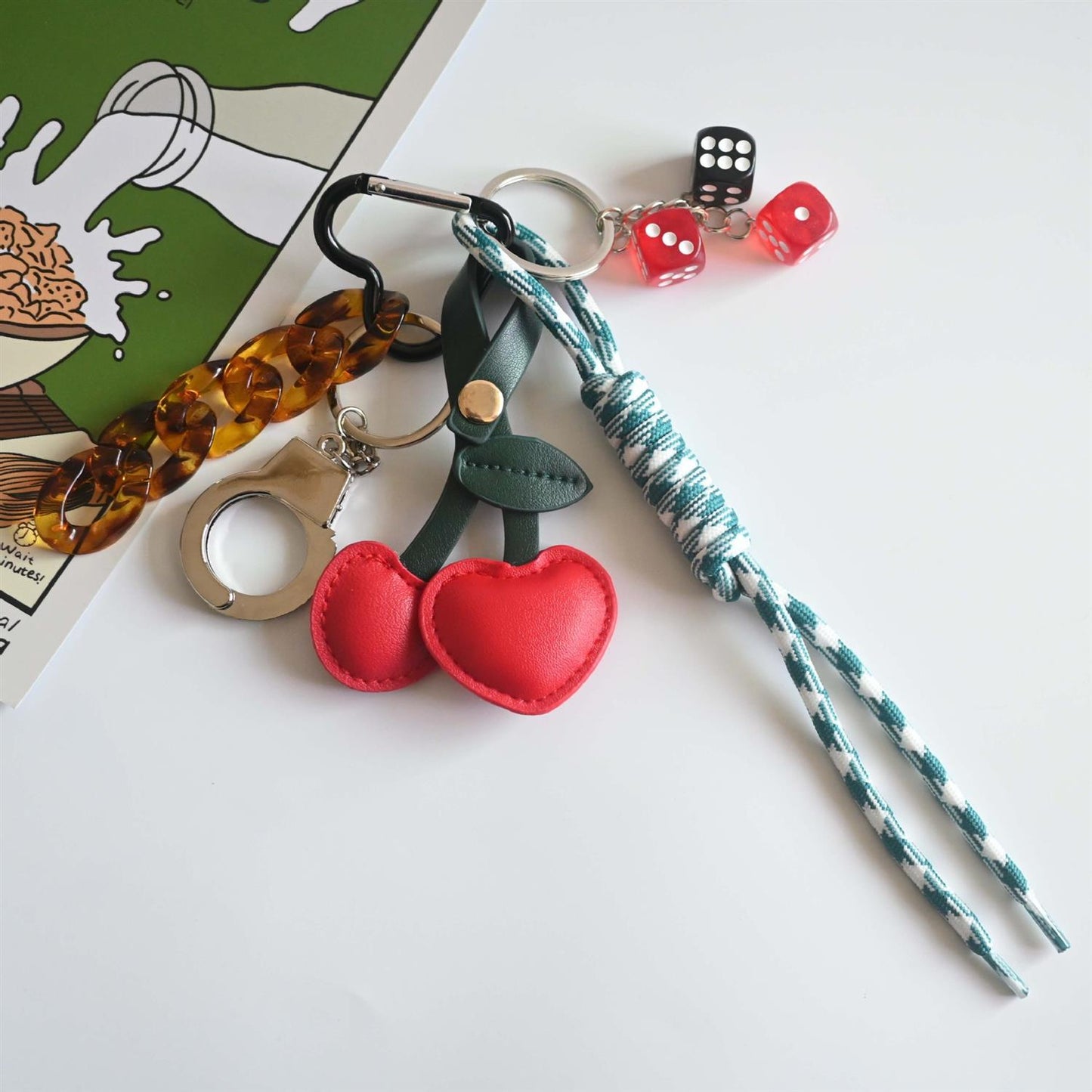 Cherry Bag Charm Red