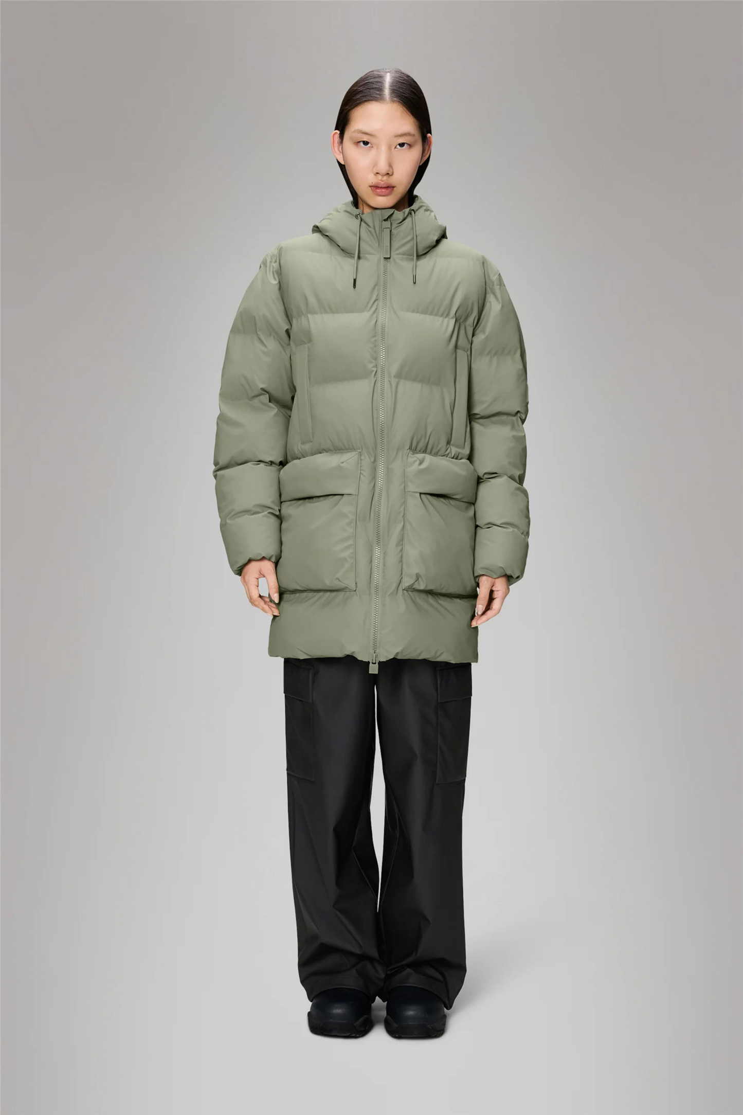 Alta Long Puffer Cargo Jacket W3T4 Drift