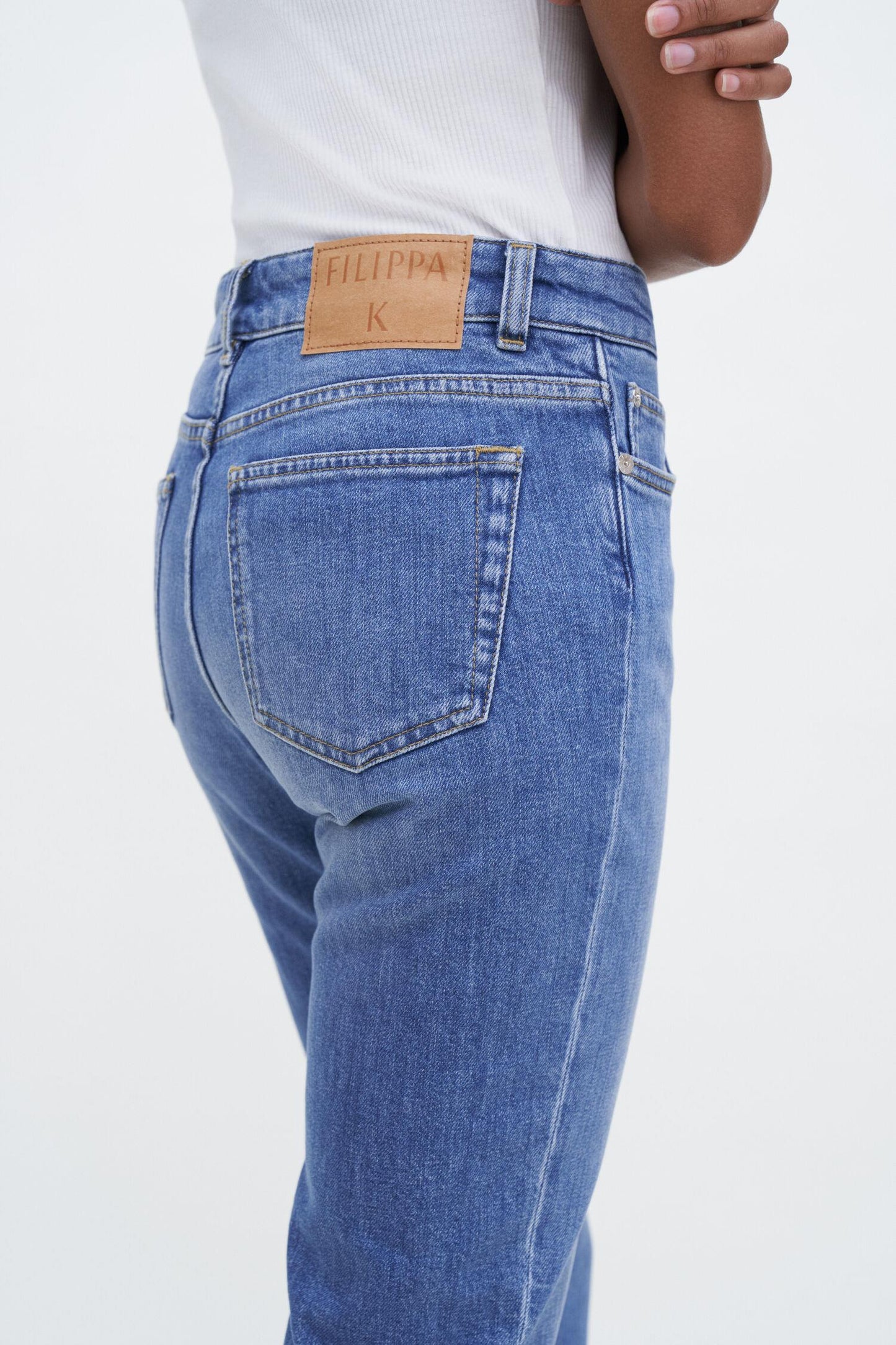Stella cropped jeans Mid Blue Wash
