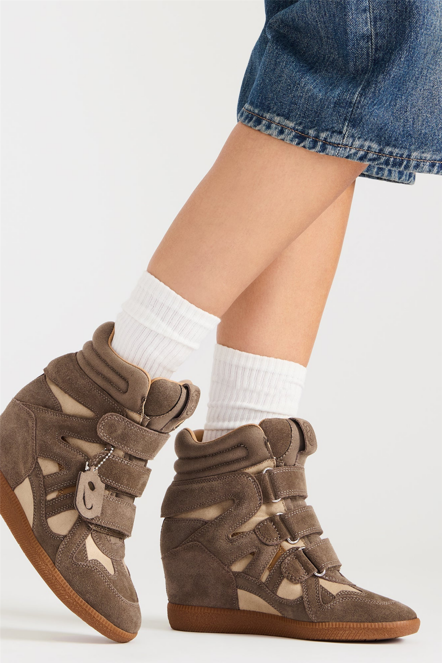 Mavis Taupe Suede