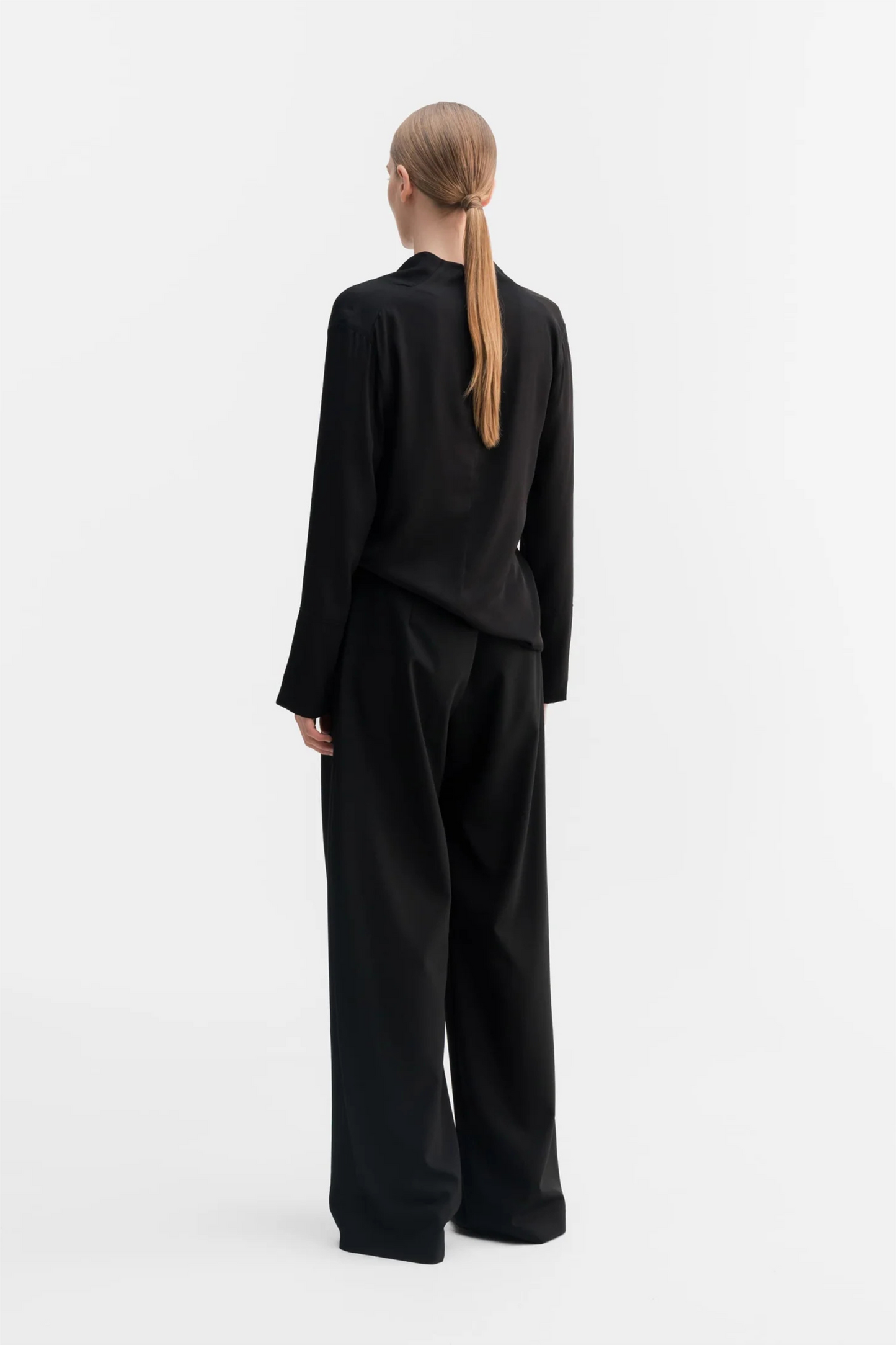 Ayumi silk blouse Black