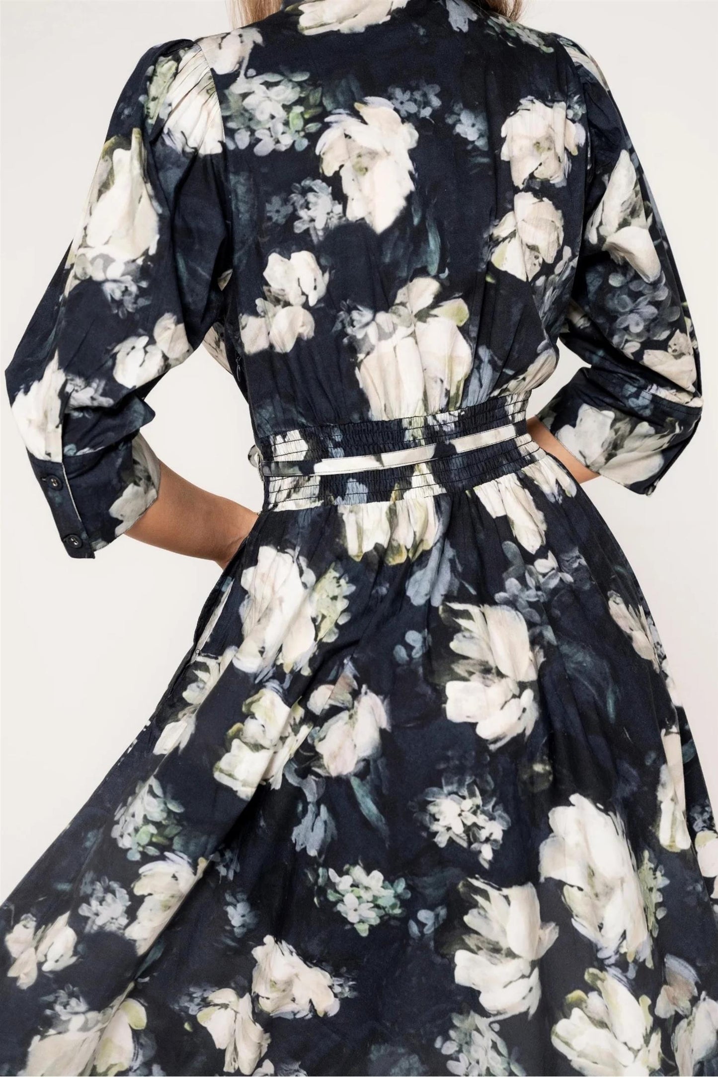 Maria Dress Blue Garden