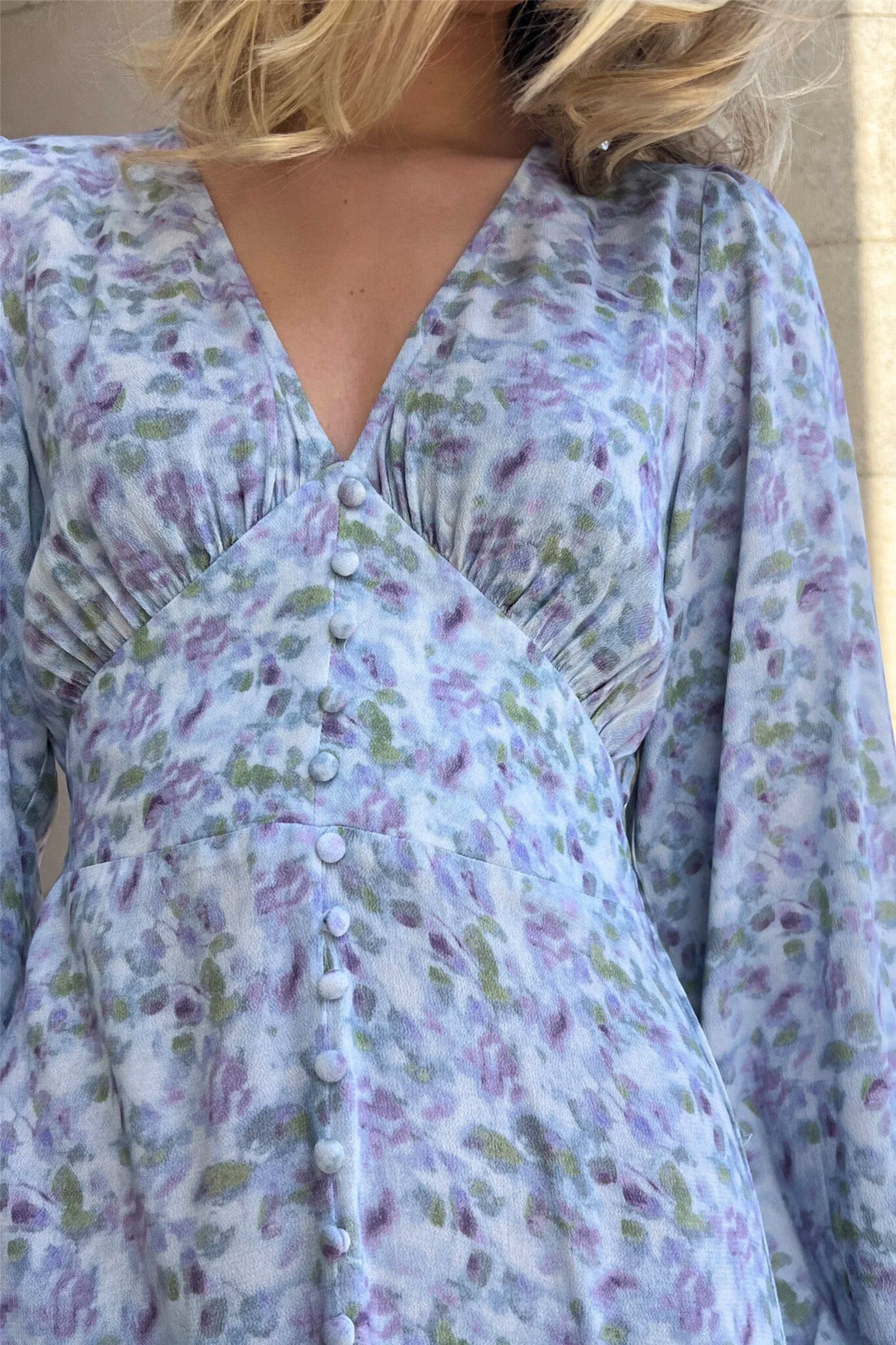 Lilith Maxi Dress Cinthia Blue Print