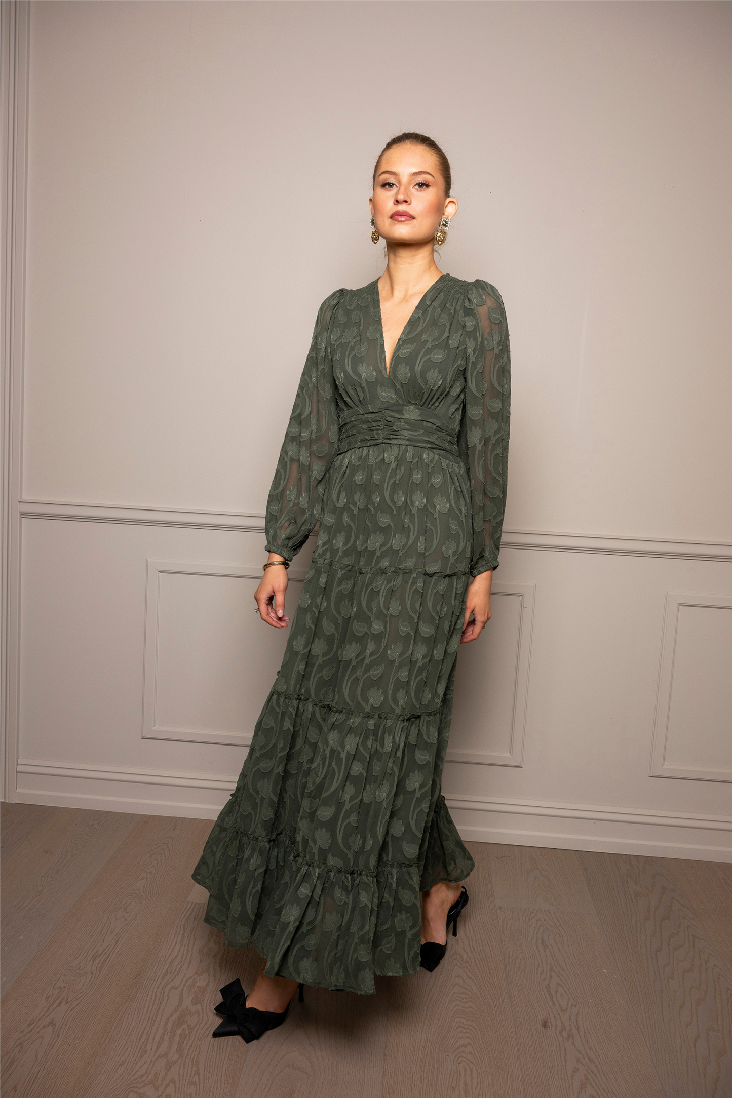 Noor Maxi Dress Luxe Green