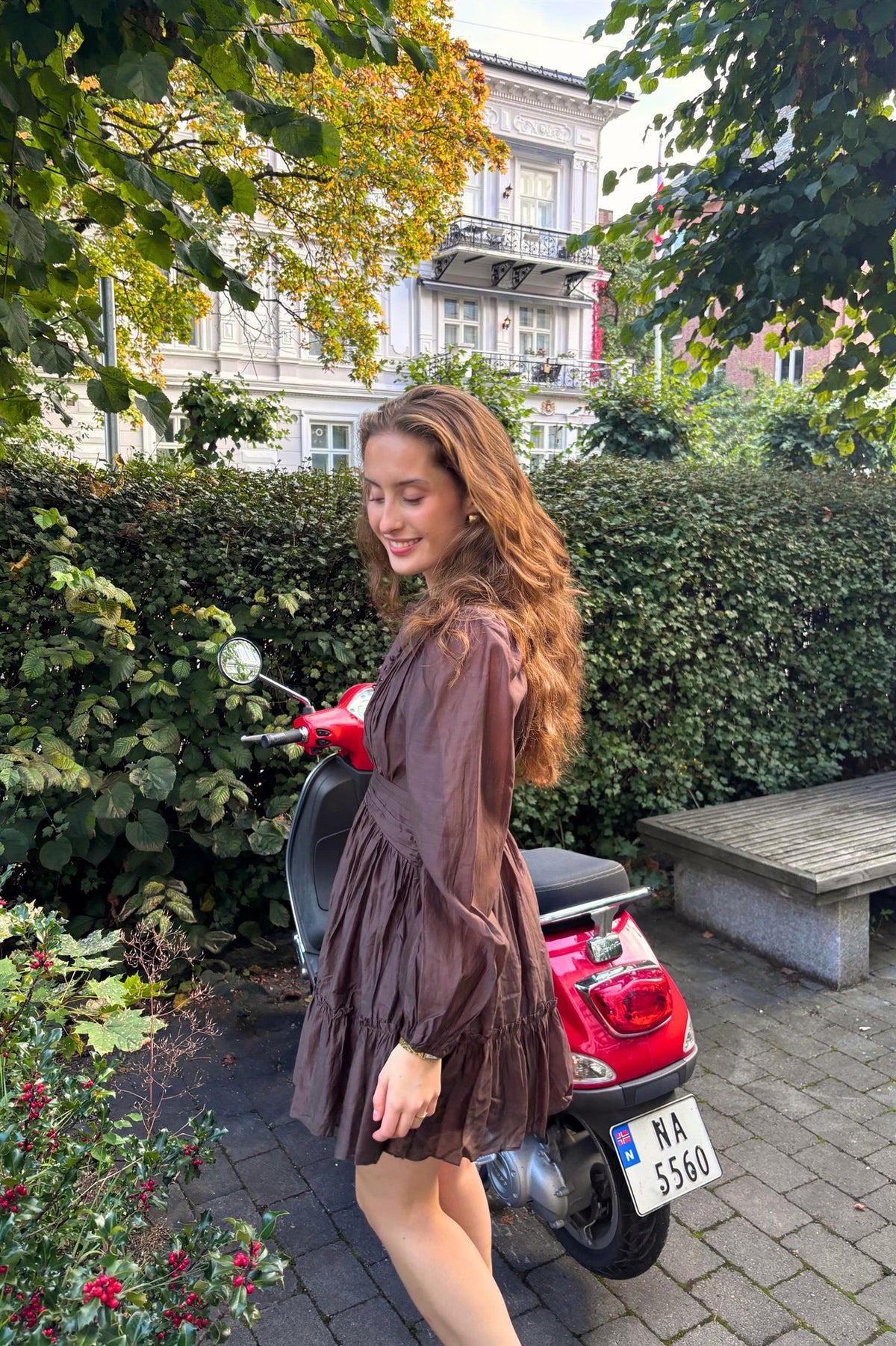 Vanity dress Coffee Brown