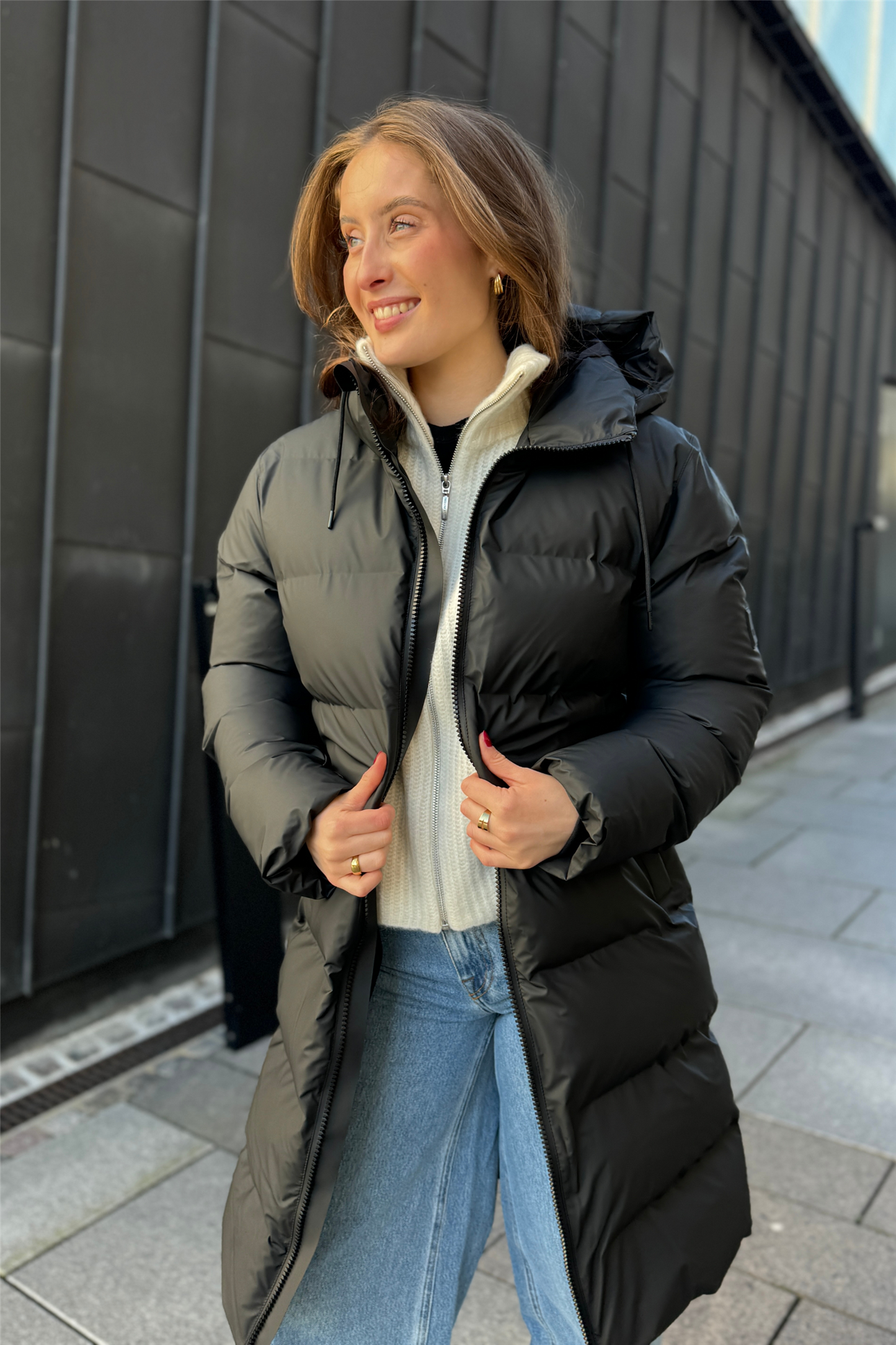 Alta Longer Puffer Jacket W3T4 Black