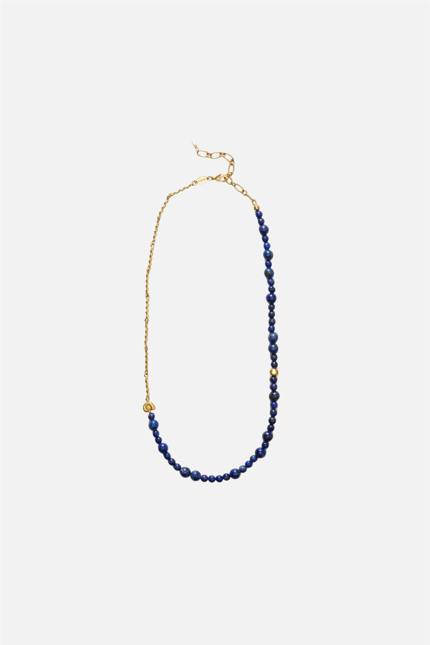 Deep Blue Necklace Golden Lapis