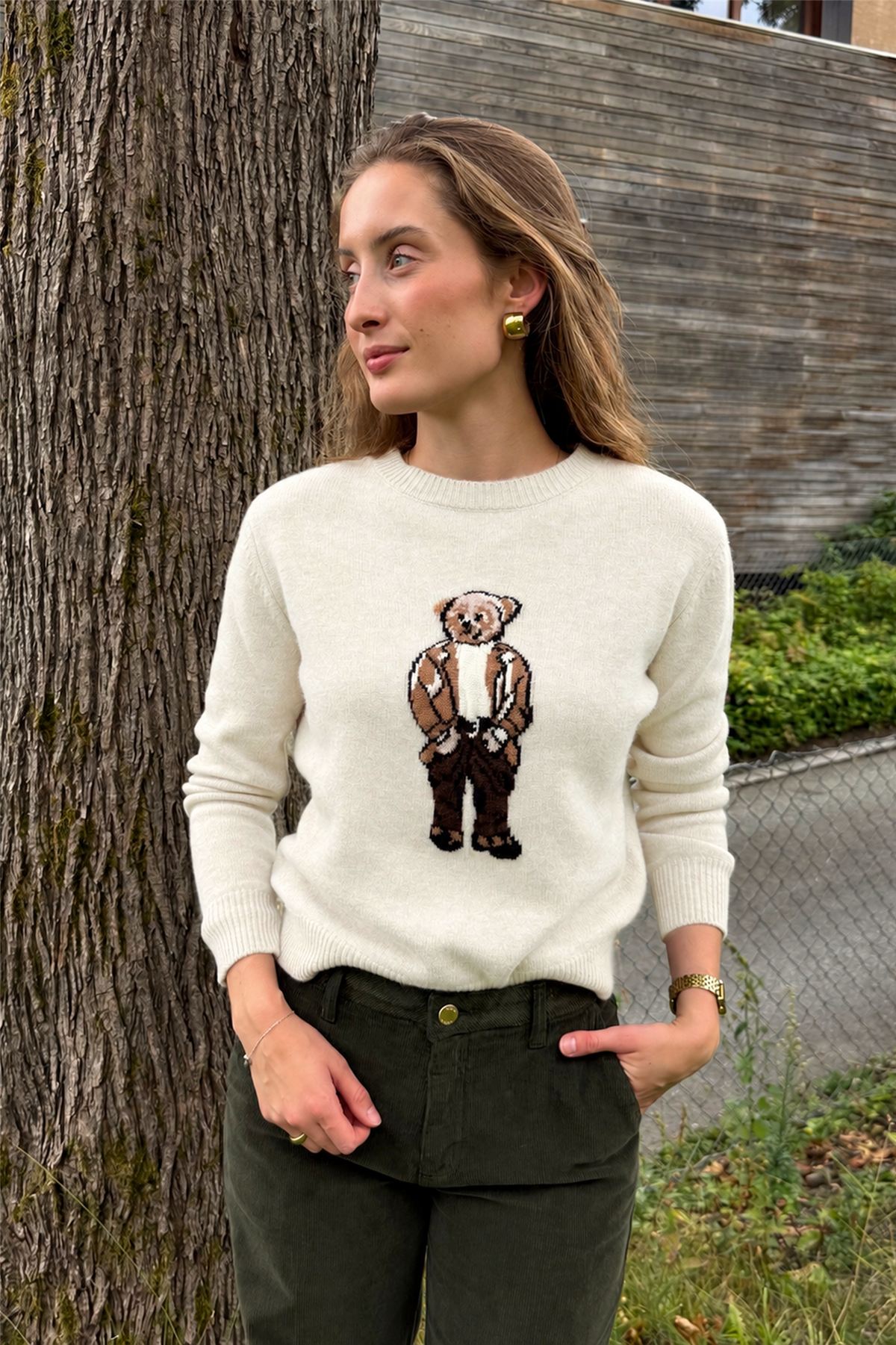 Heritage Bear Sweater Naturale