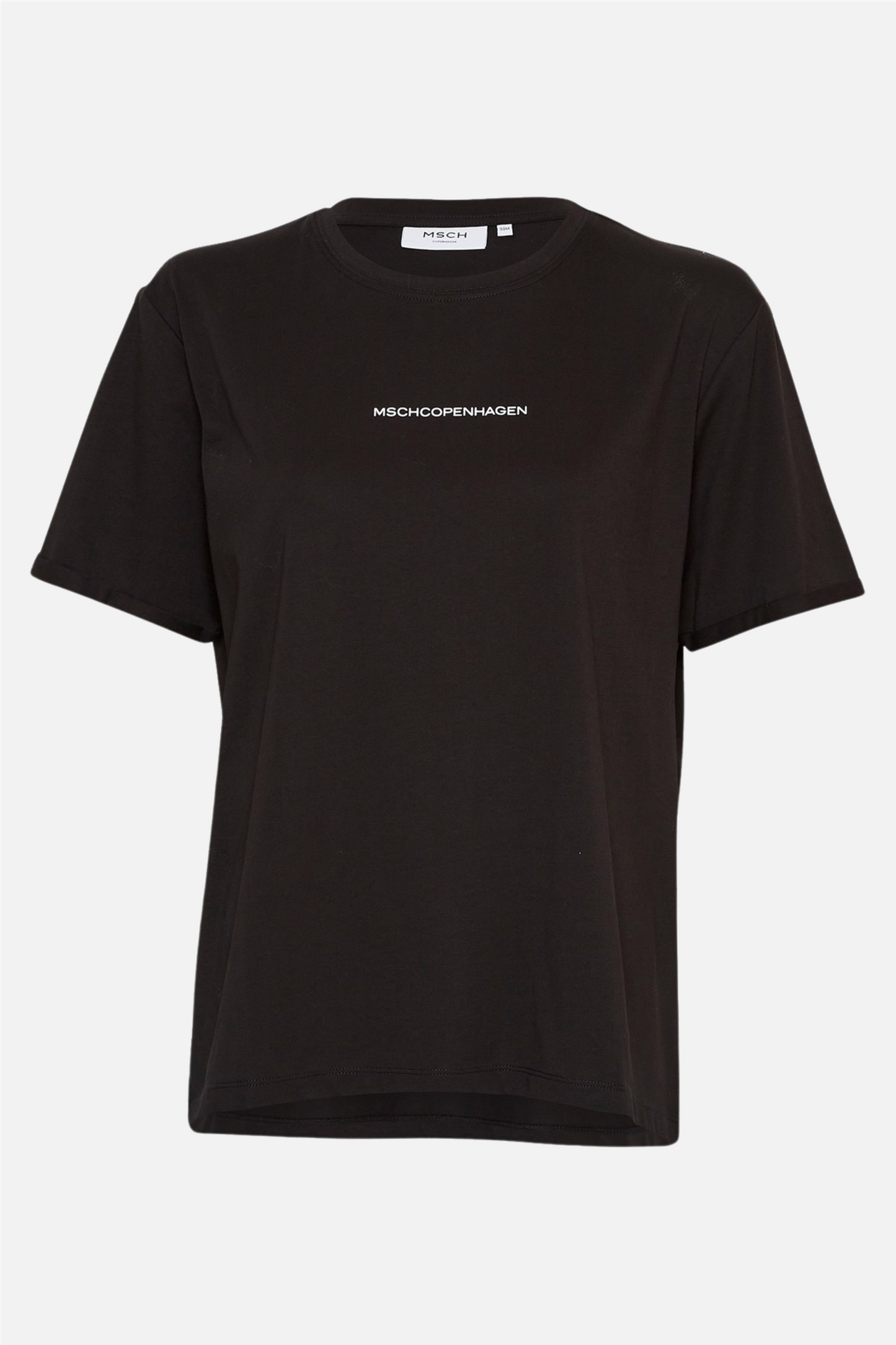 MSCHTerina Organic Small Logo Tee Black White