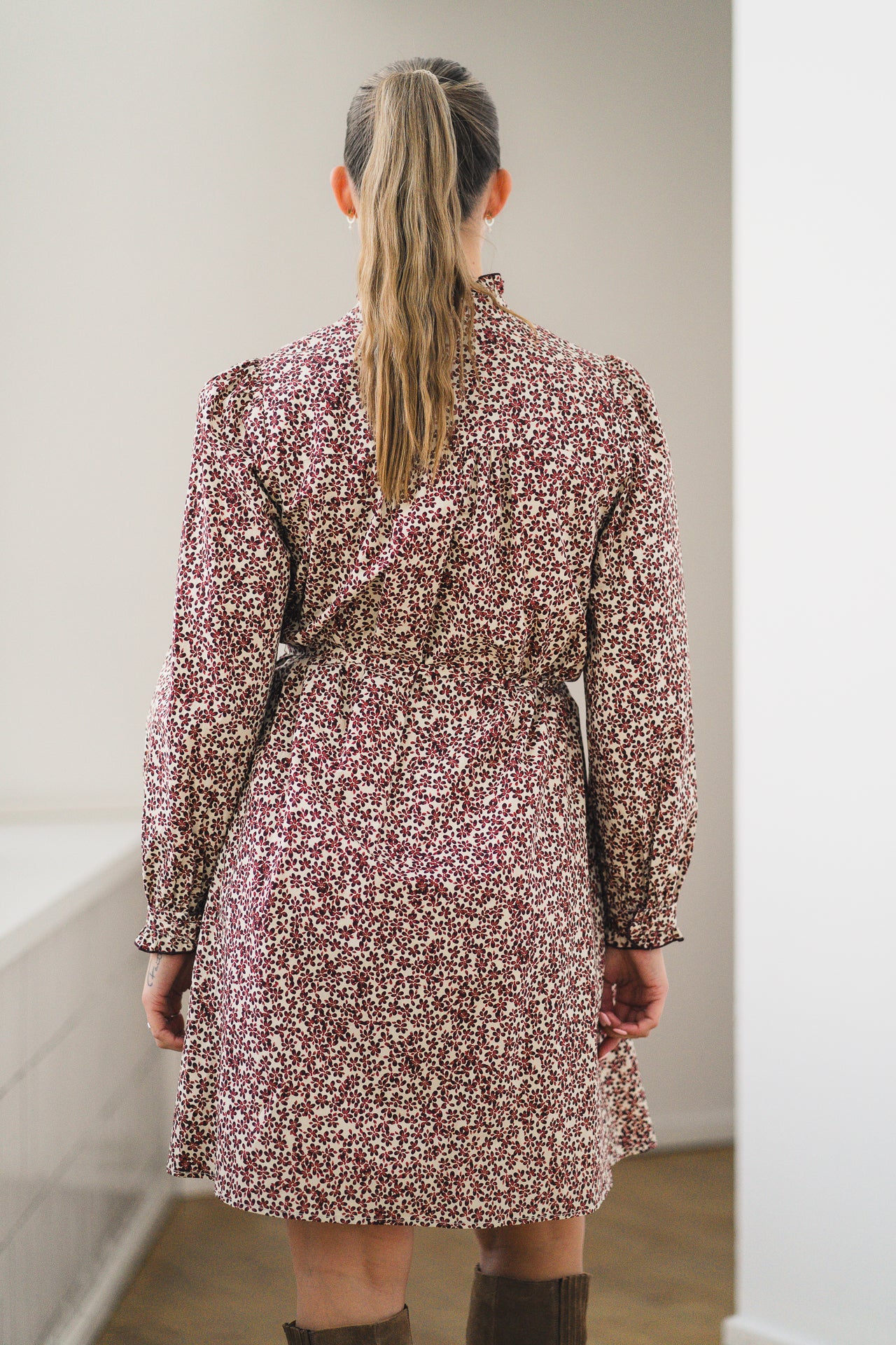 RAUSMaja Shirt Dress AOP Port Royale Flw