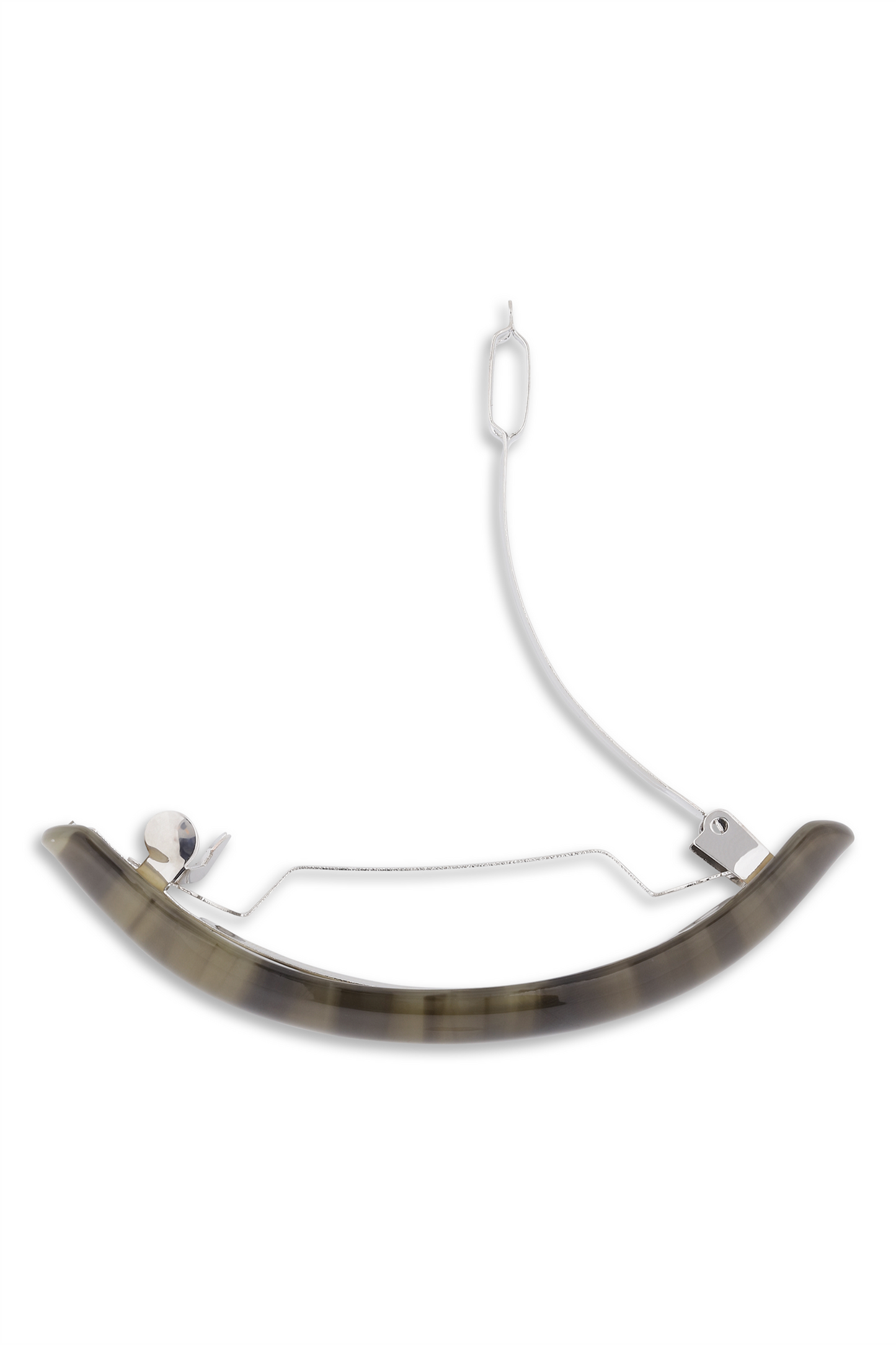 Curved Bone Clip Green