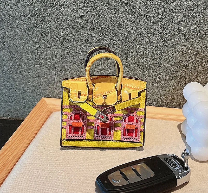 House bag charm Yellow