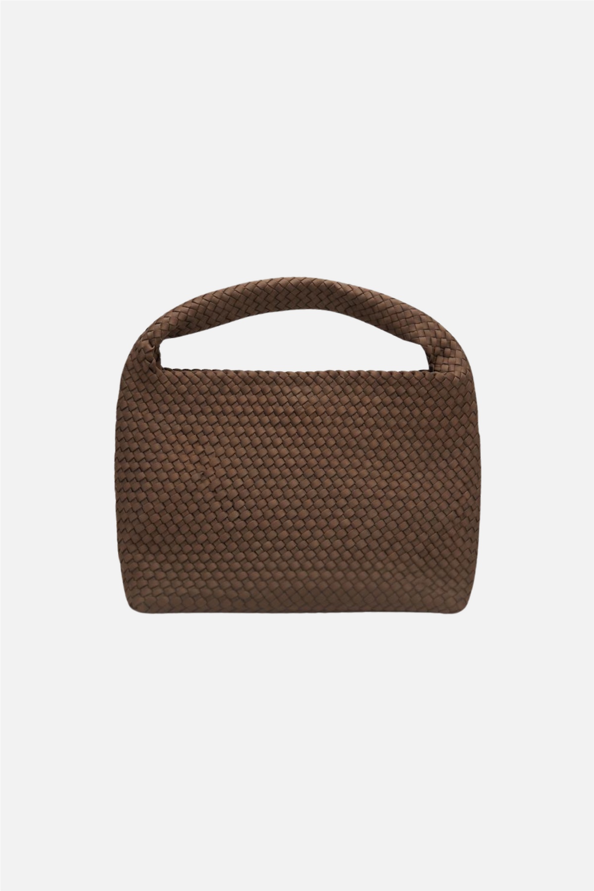 Woven Scuba Shopper + Pouch Brown.