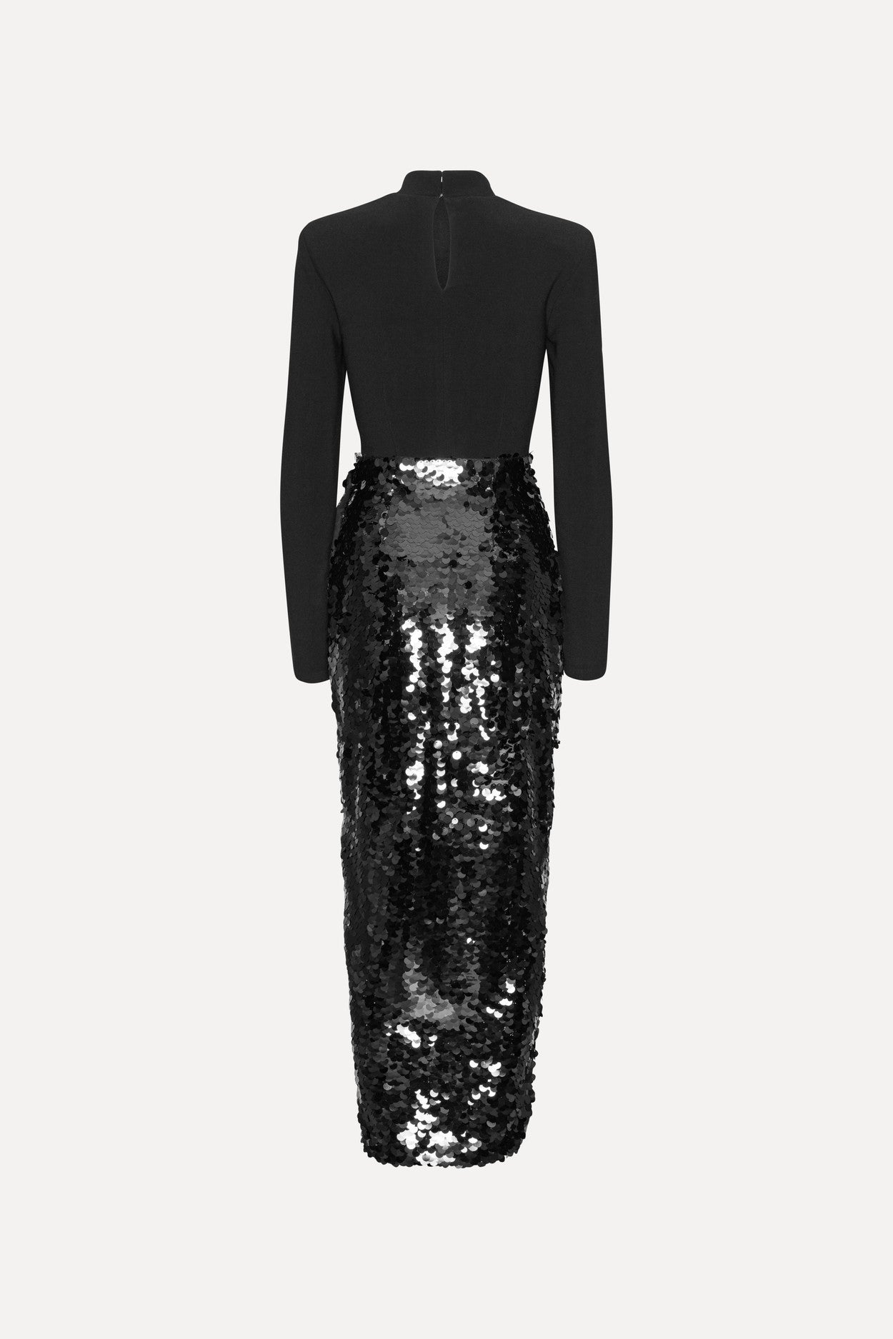 Knotted Midi Dress Black