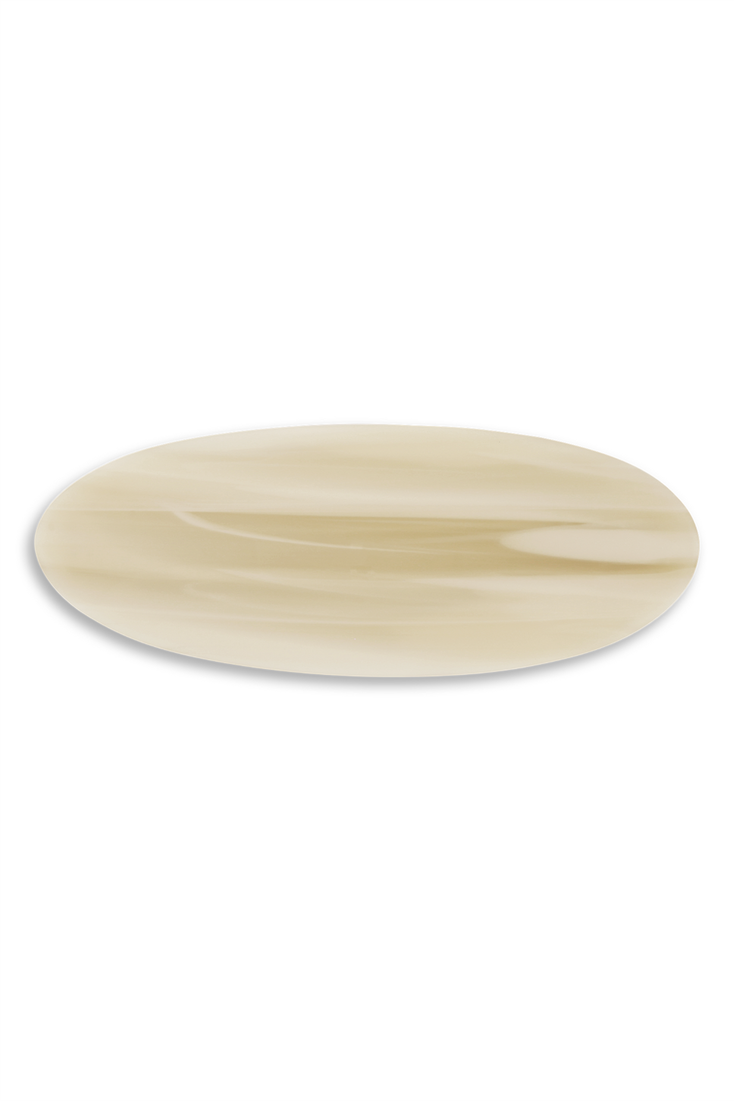 Oval Bone Clip Ivory