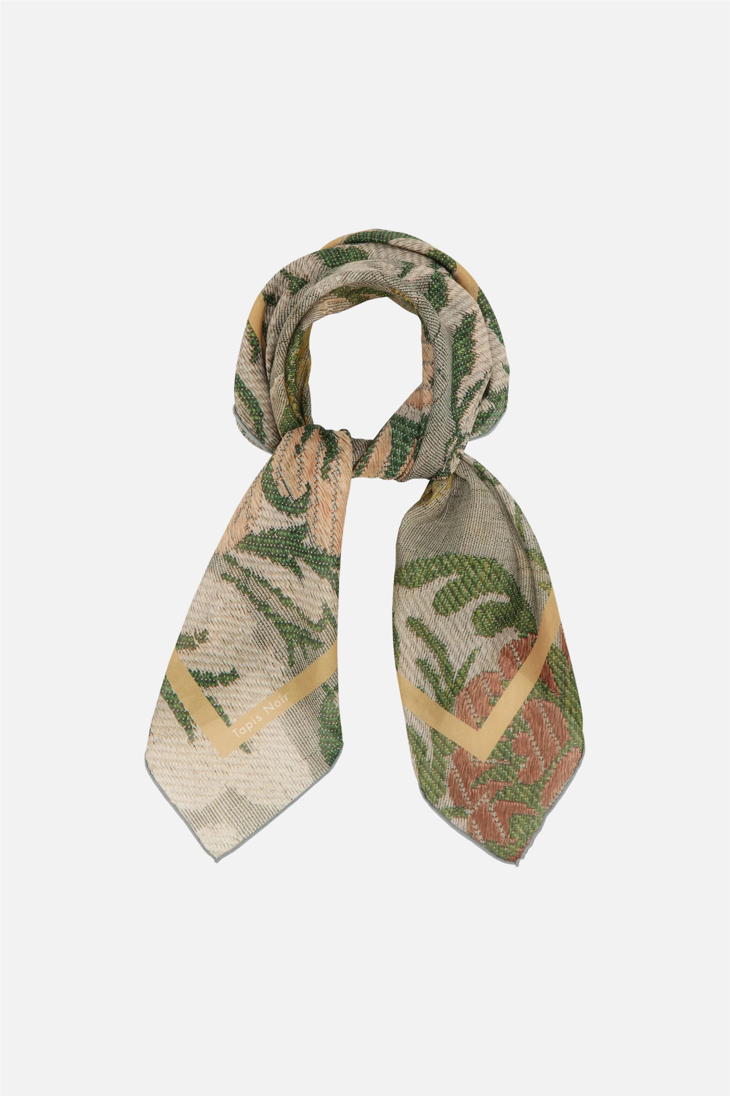 Light Green Flower Scarf Green