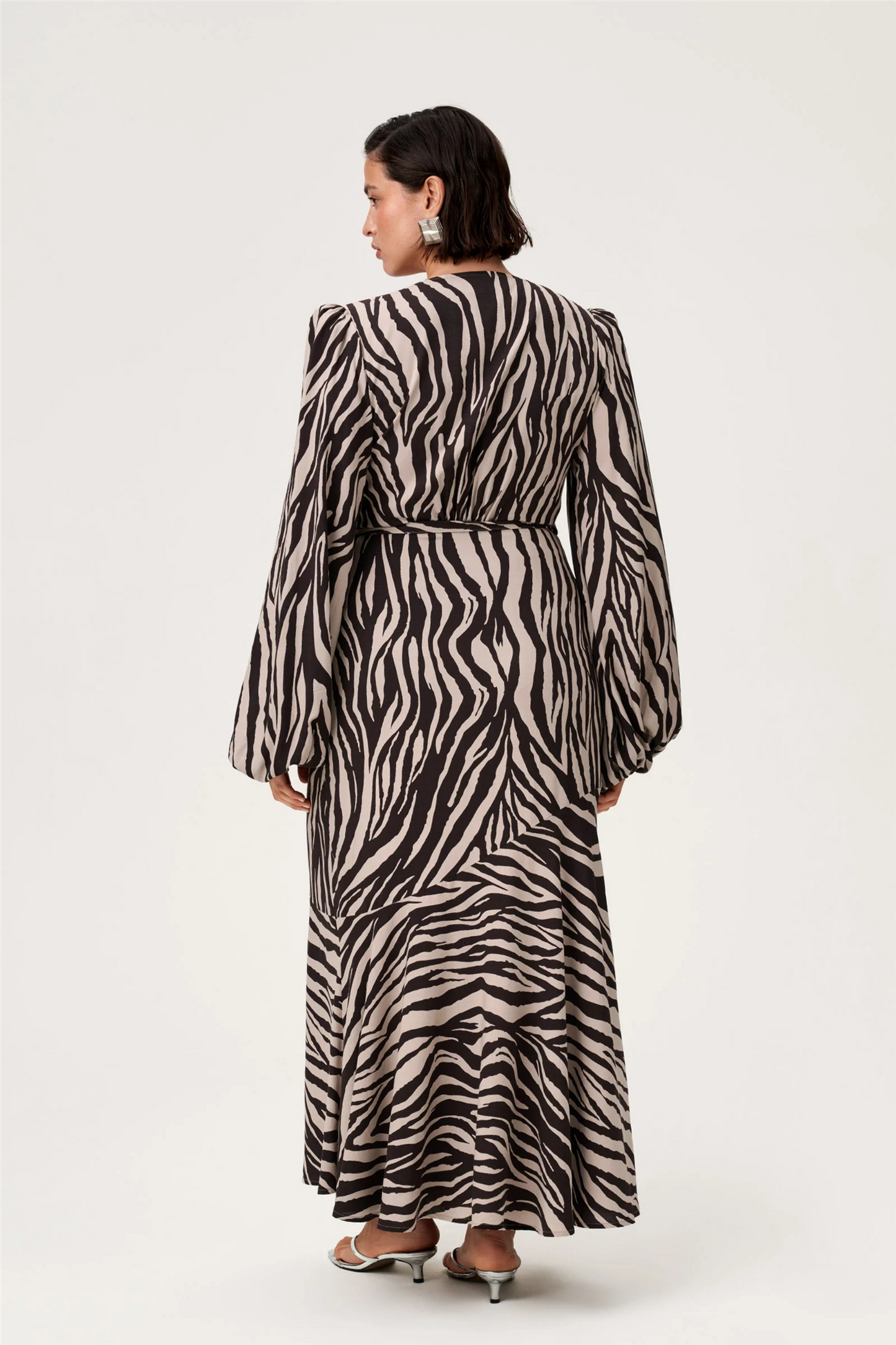 Portofino Maxi Dress Brown Zebra.