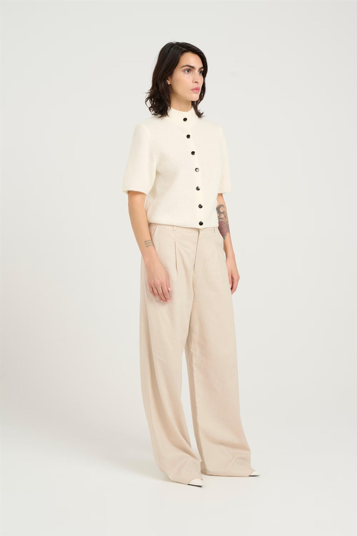 ElarahGZ linen HW pants Ancient Scroll