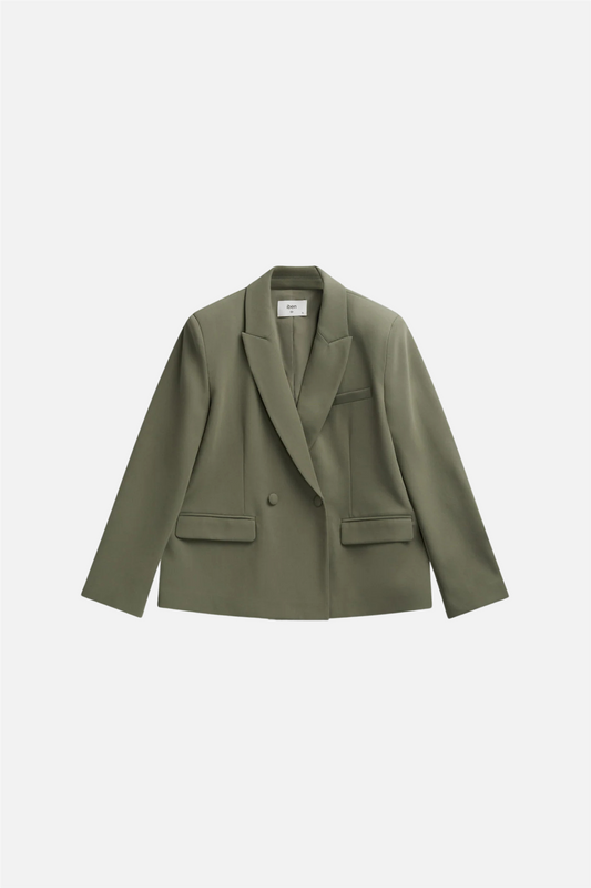 Refined Blazer Olive Green