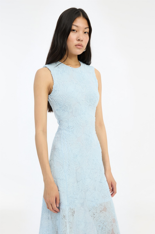 Flower Mesh Maxi Dress Plein Air