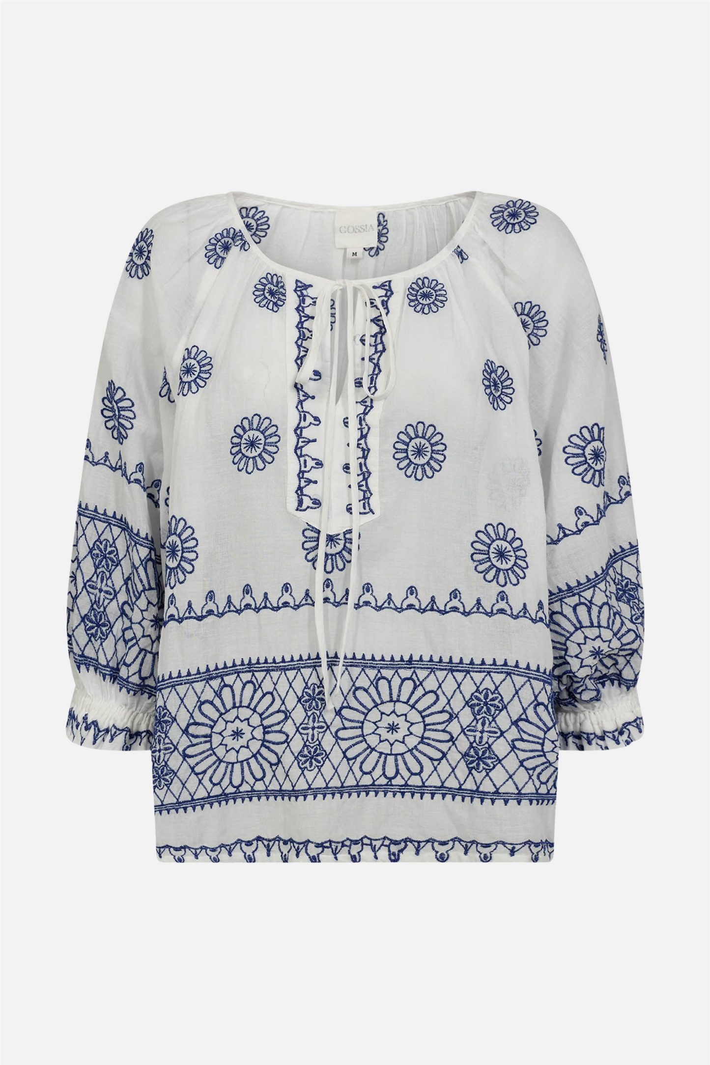 SyreneGO Blouse White - Blue