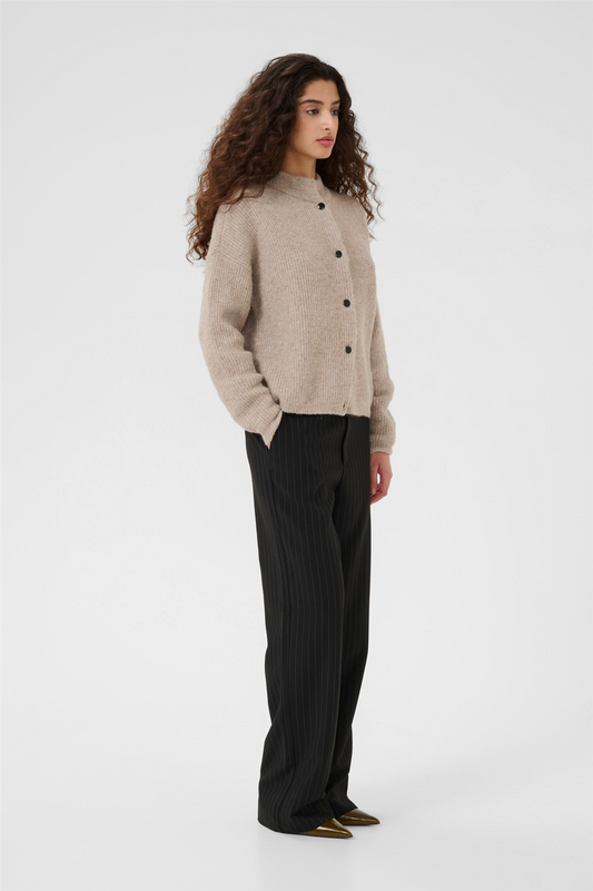 AlphaGZ Short Cardigan Warm Sand Melange