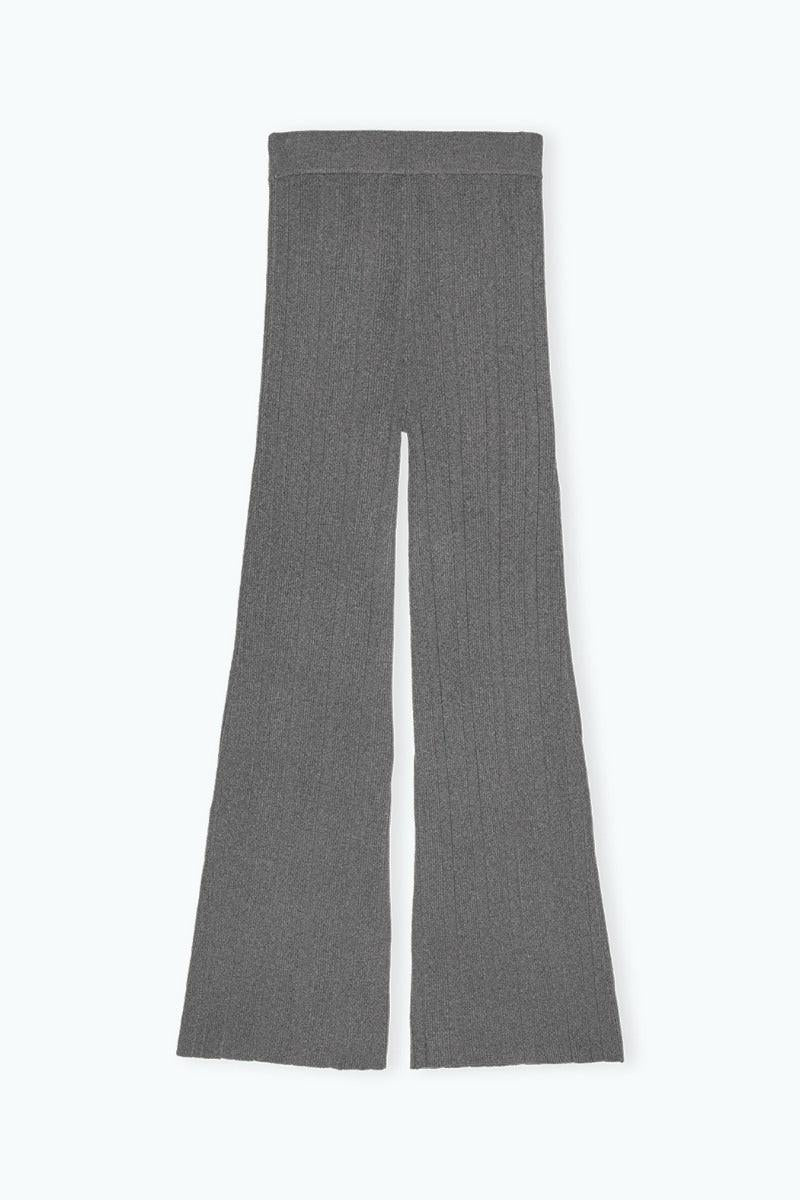 Rib Knit Pants Granite Gray