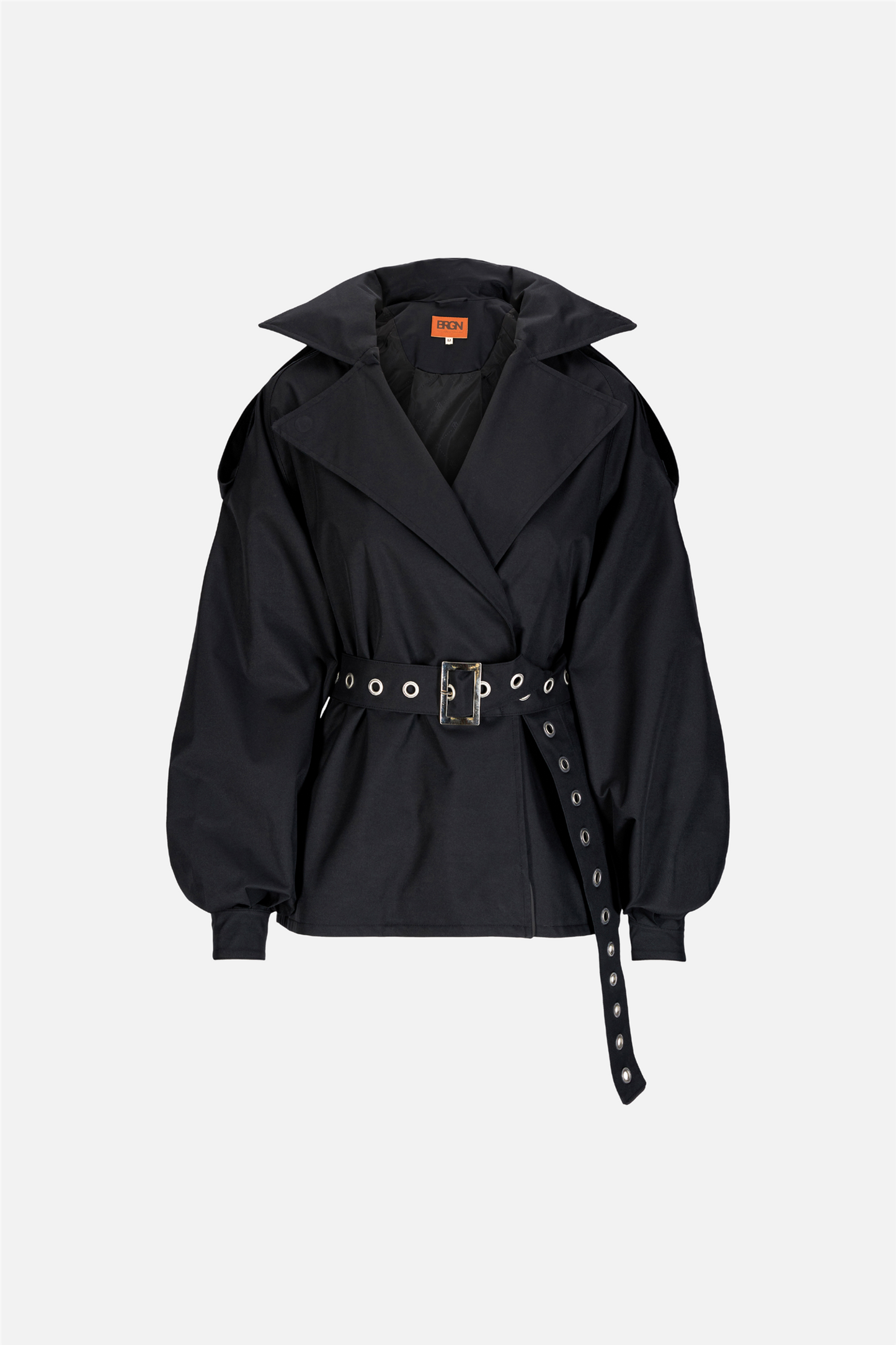 Duskregn Short Trench Coat New Black