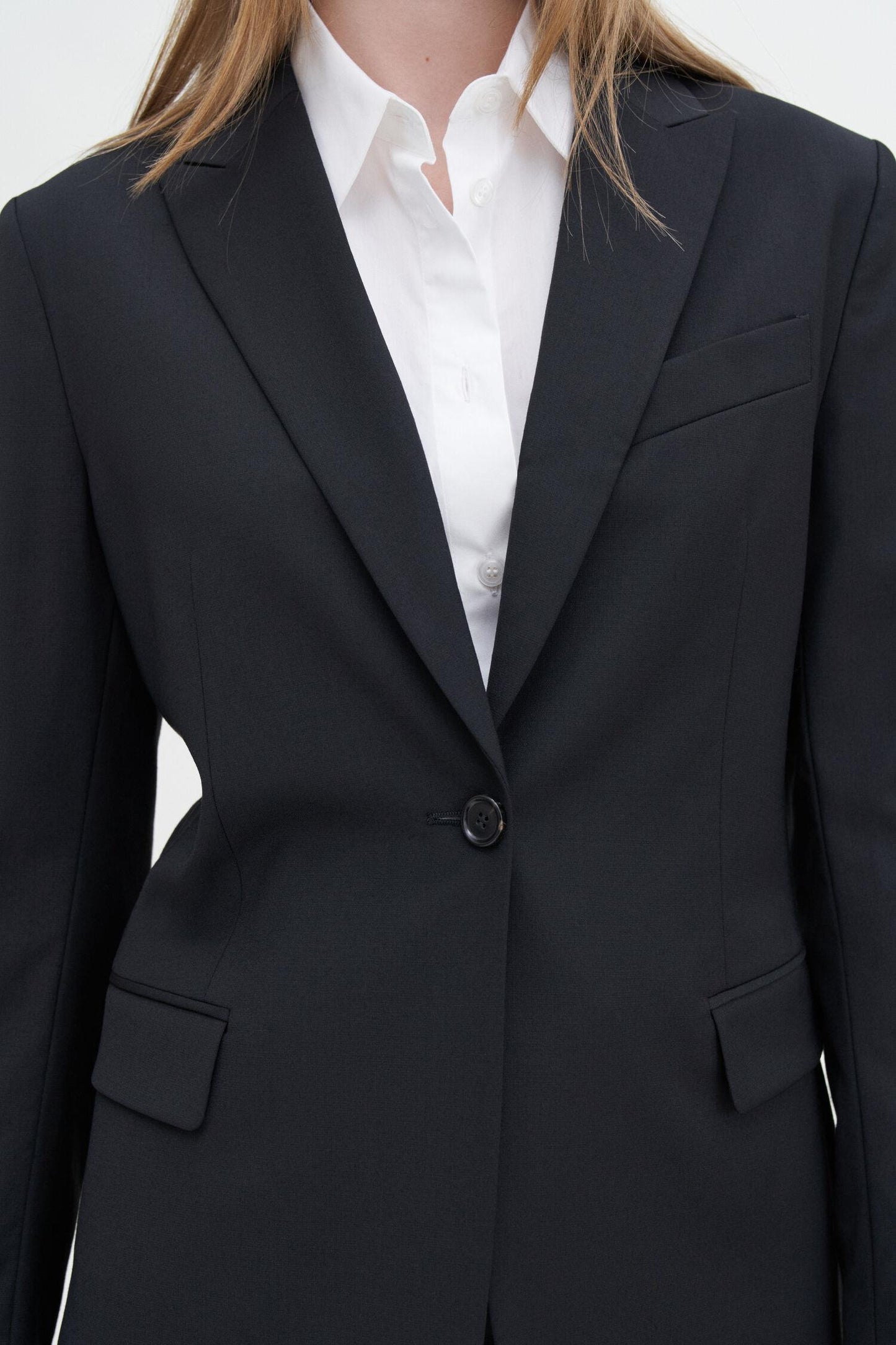 Sasha Cool Wool Blazer Black