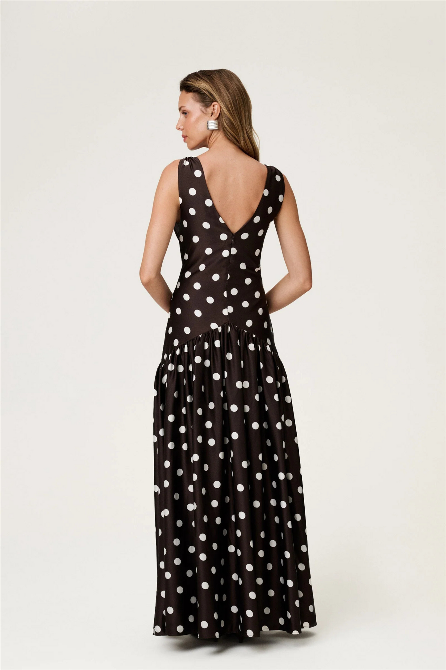 Toulouse Dress Brown Dot